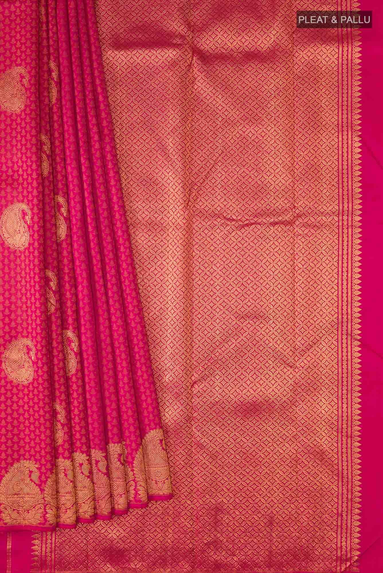 Pink Kanchipuram Silk Saree