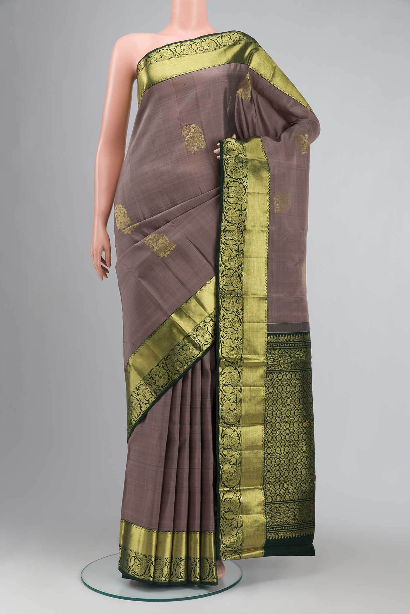 Mauve Kanchipuram Silk Saree