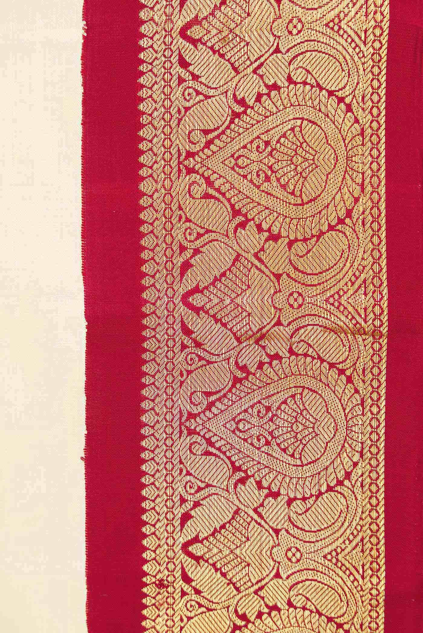 Sandal Dual Tone Kanchipuram Silk Saree