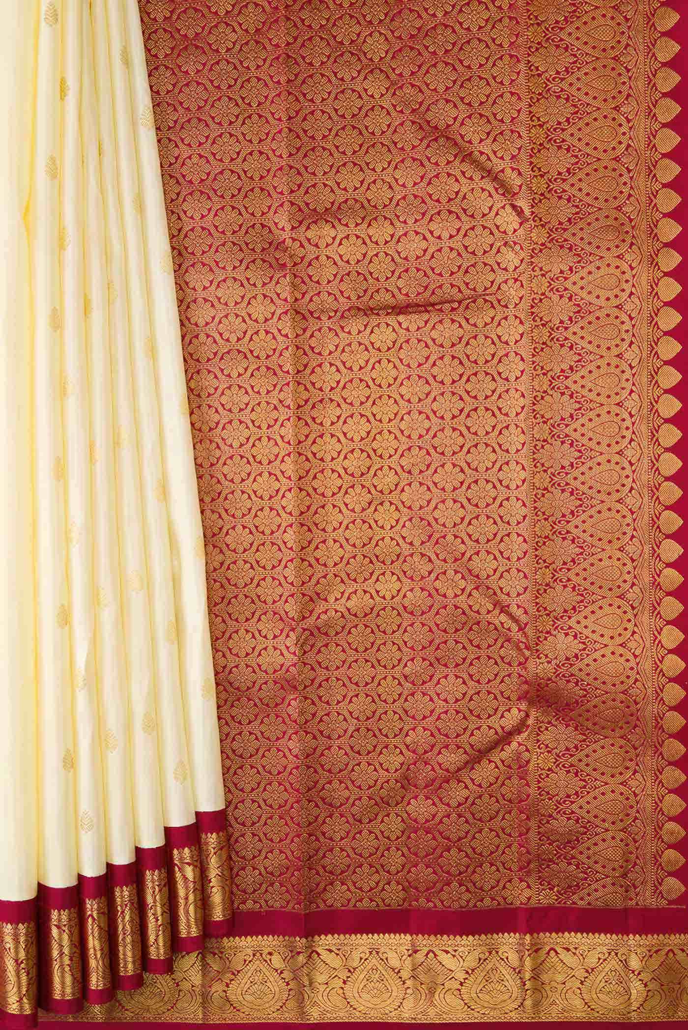 Sandal Dual Tone Kanchipuram Silk Saree