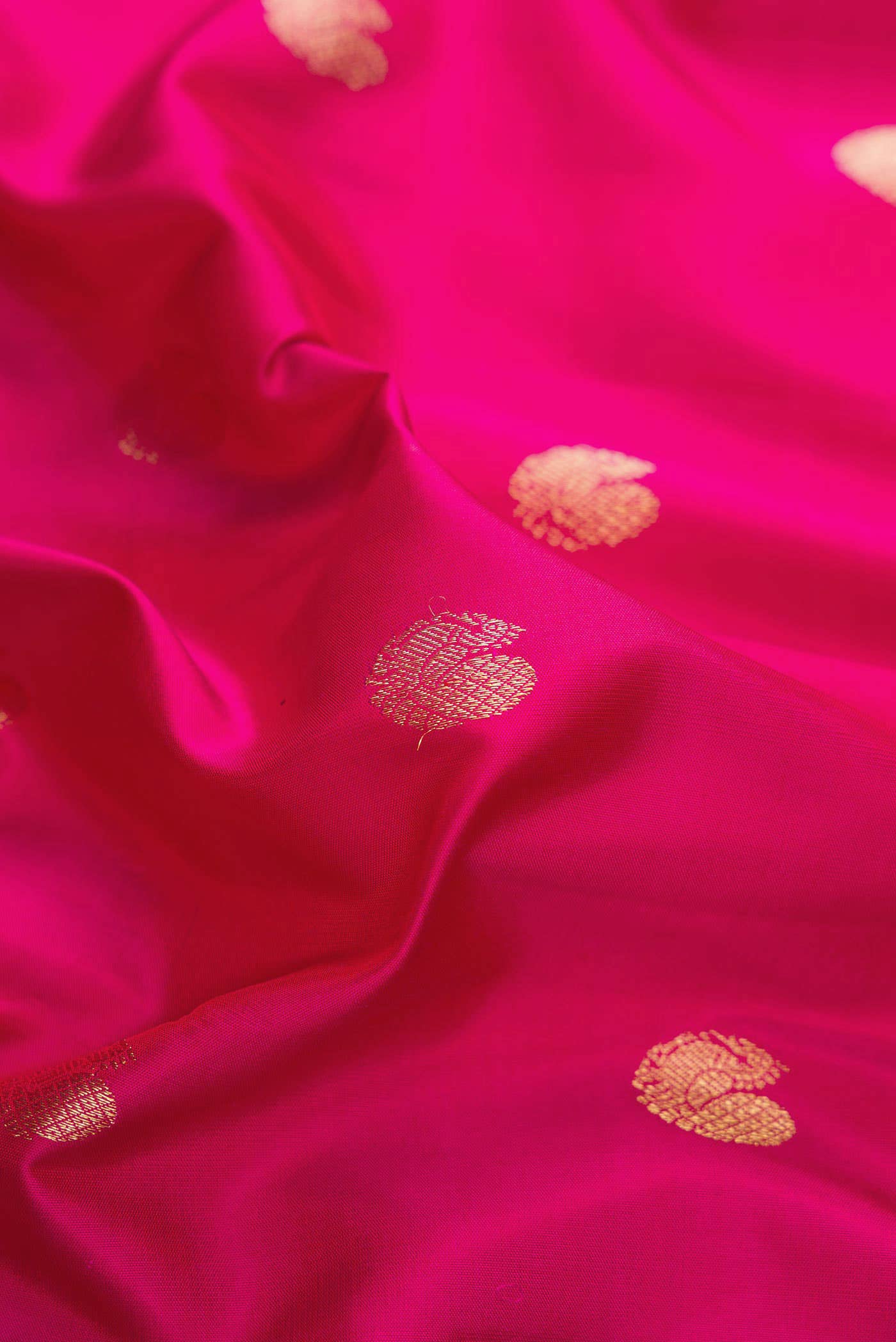 Pink Dual Tone Kanchipuram Silk Saree
