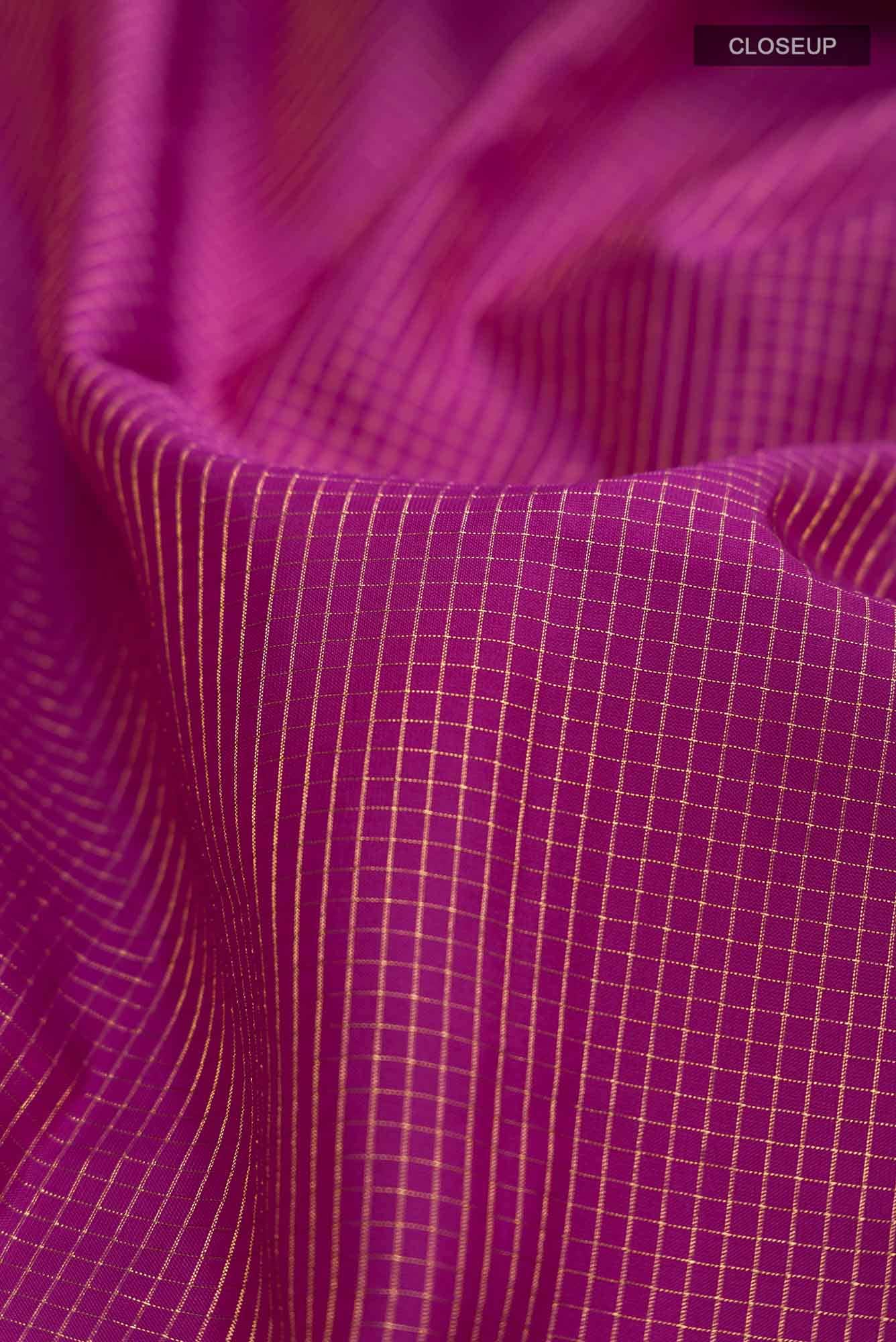 Light Magenta Kanchipuram Silk Saree