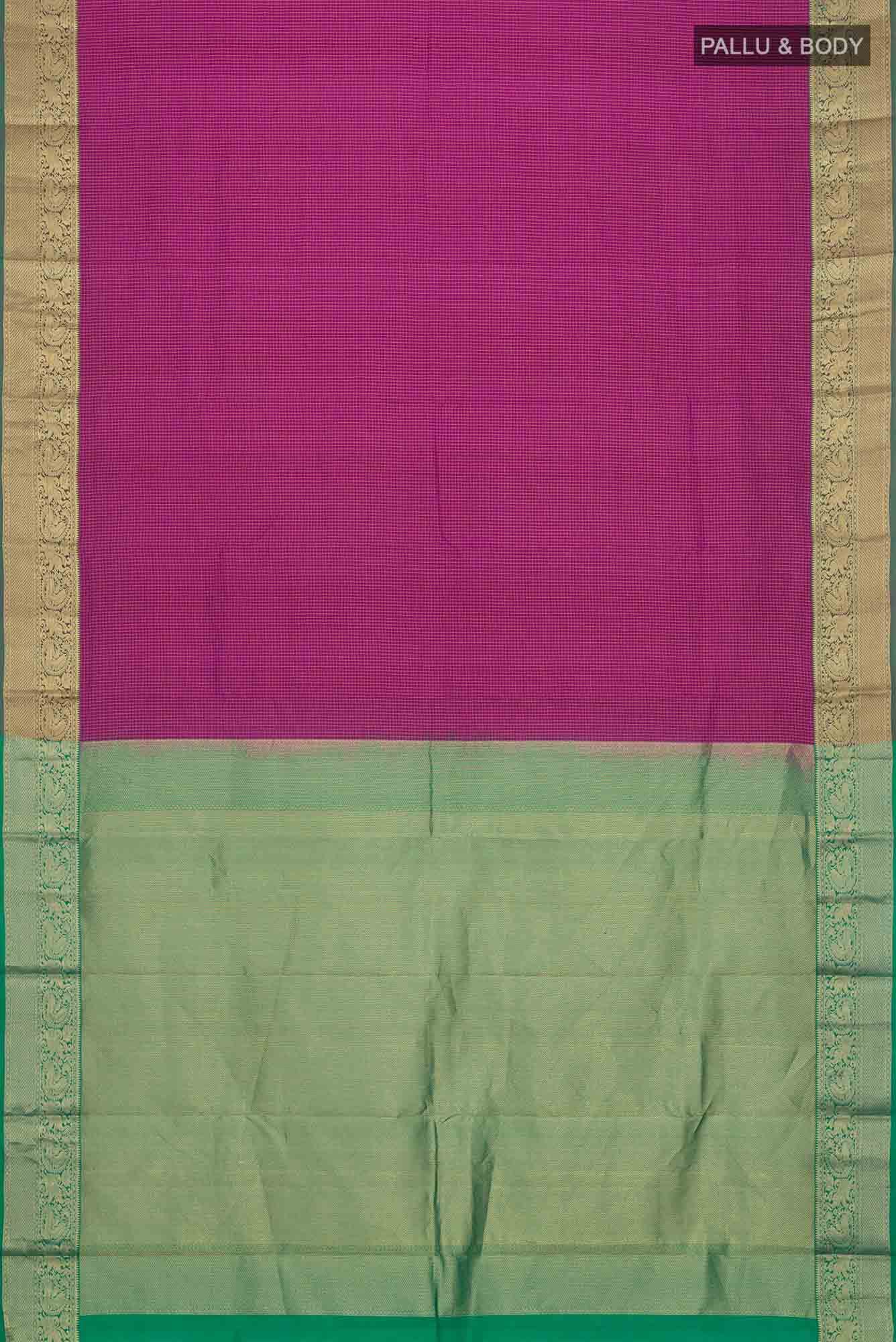 Light Magenta Kanchipuram Silk Saree