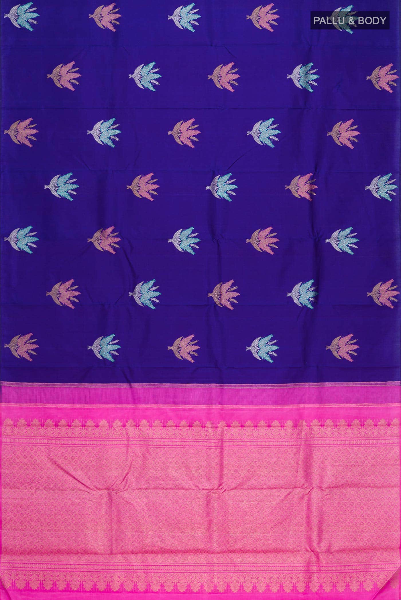 Blue Kanchipuram Silk Saree