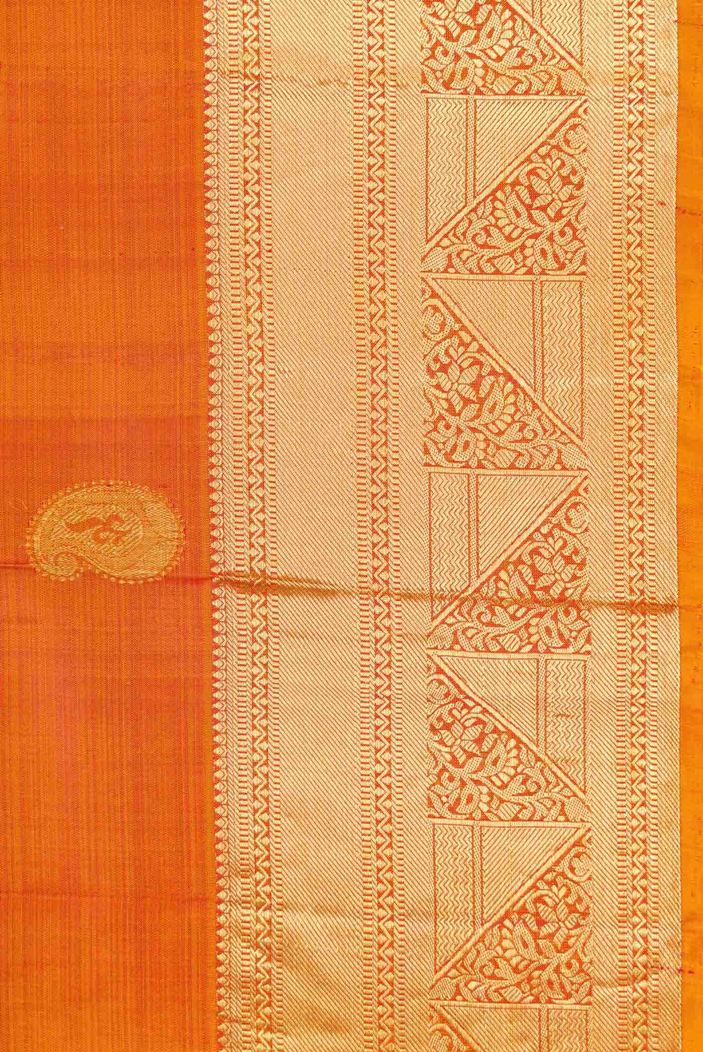 Mustard Dual Tone Kanchipuram Silk Saree