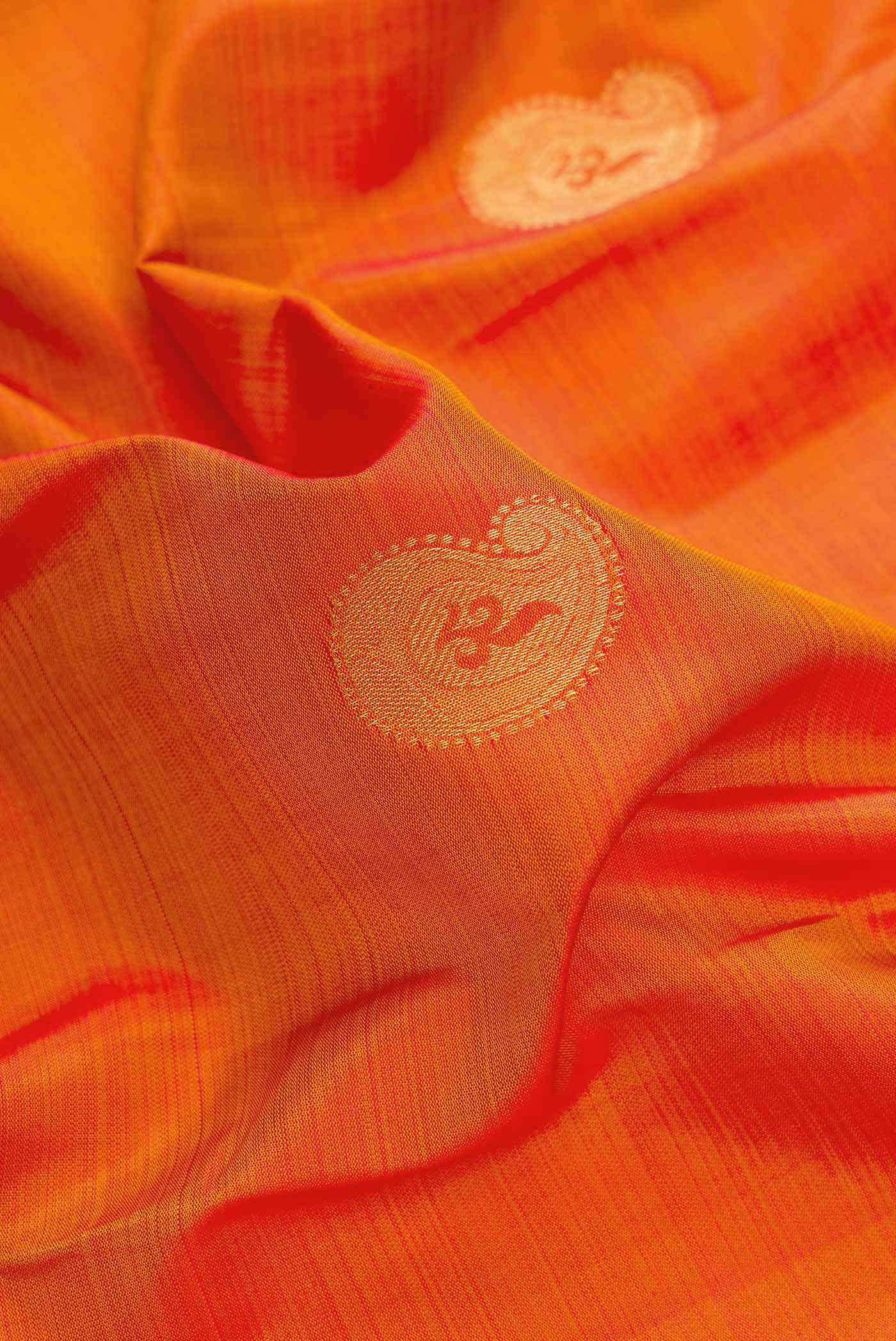 Mustard Dual Tone Kanchipuram Silk Saree