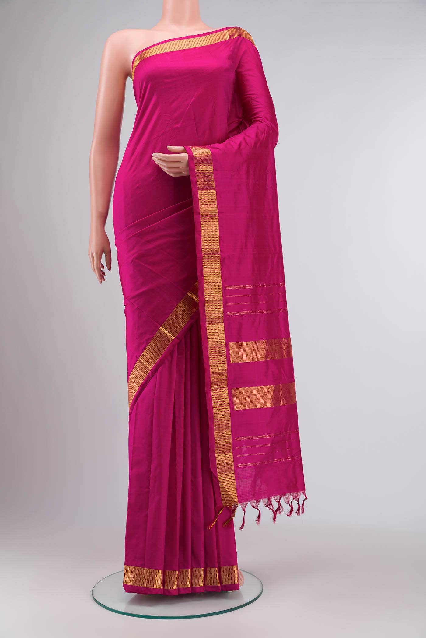 Pink Kanchipuram Silk Saree