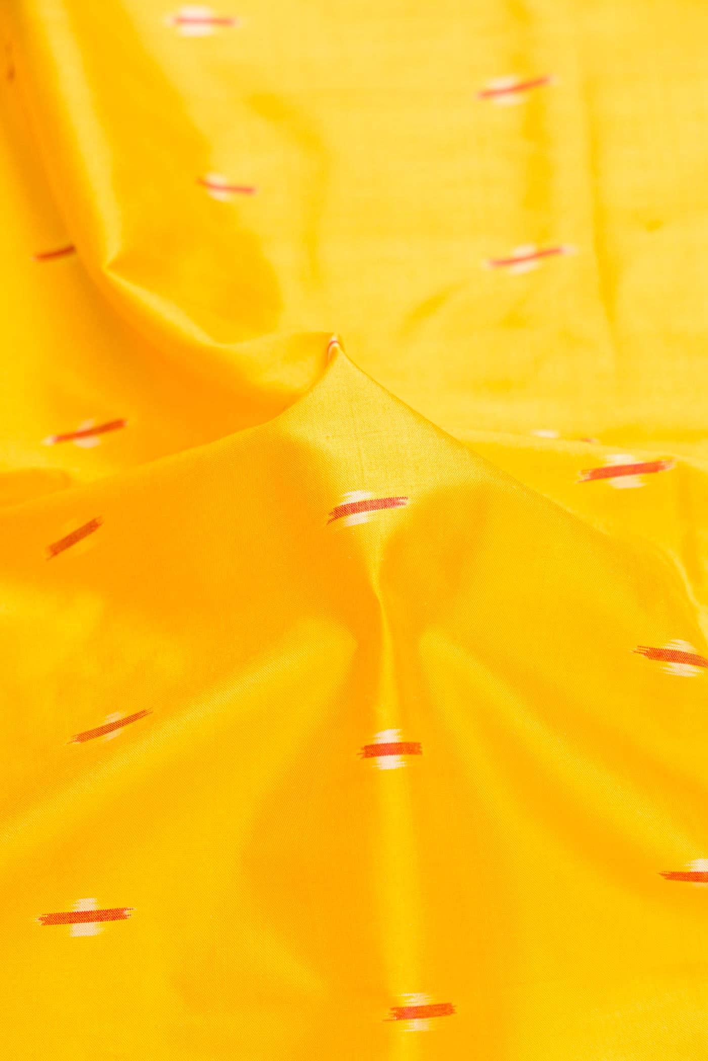 Yellow Double Ikat Saree