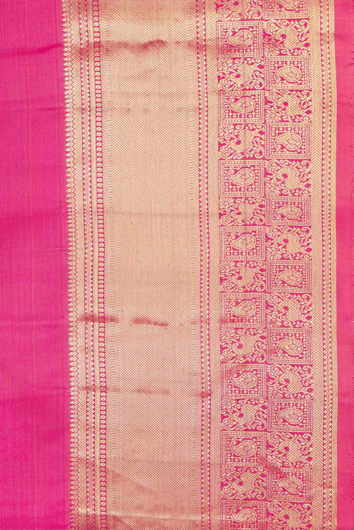 Pink Dual Tone Kanchipuram Silk Saree
