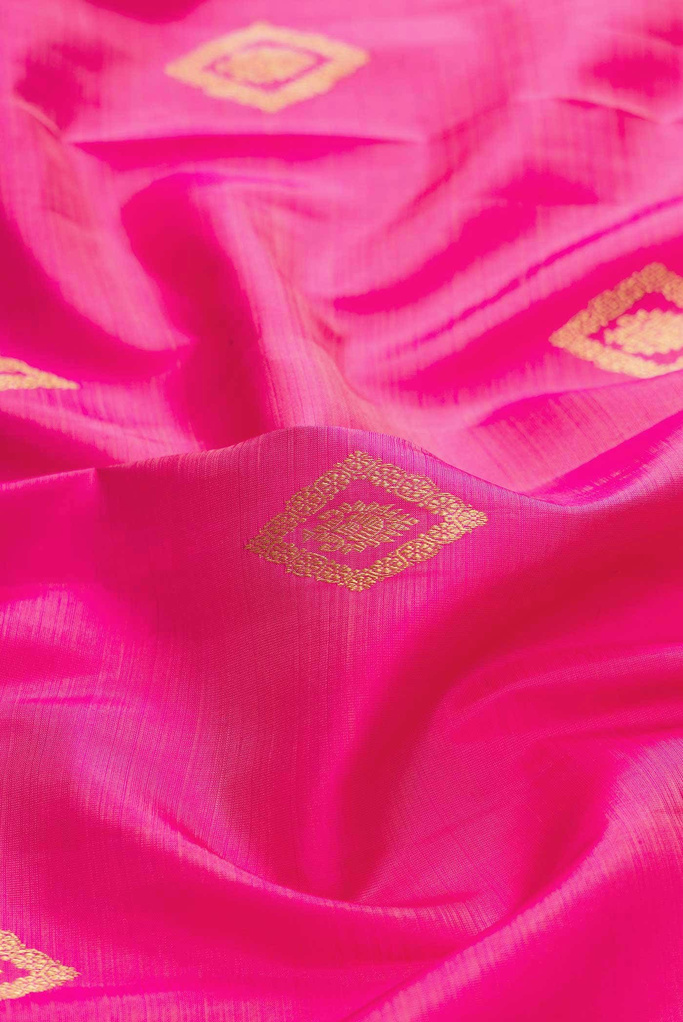 Pink Dual Tone Kanchipuram Silk Saree