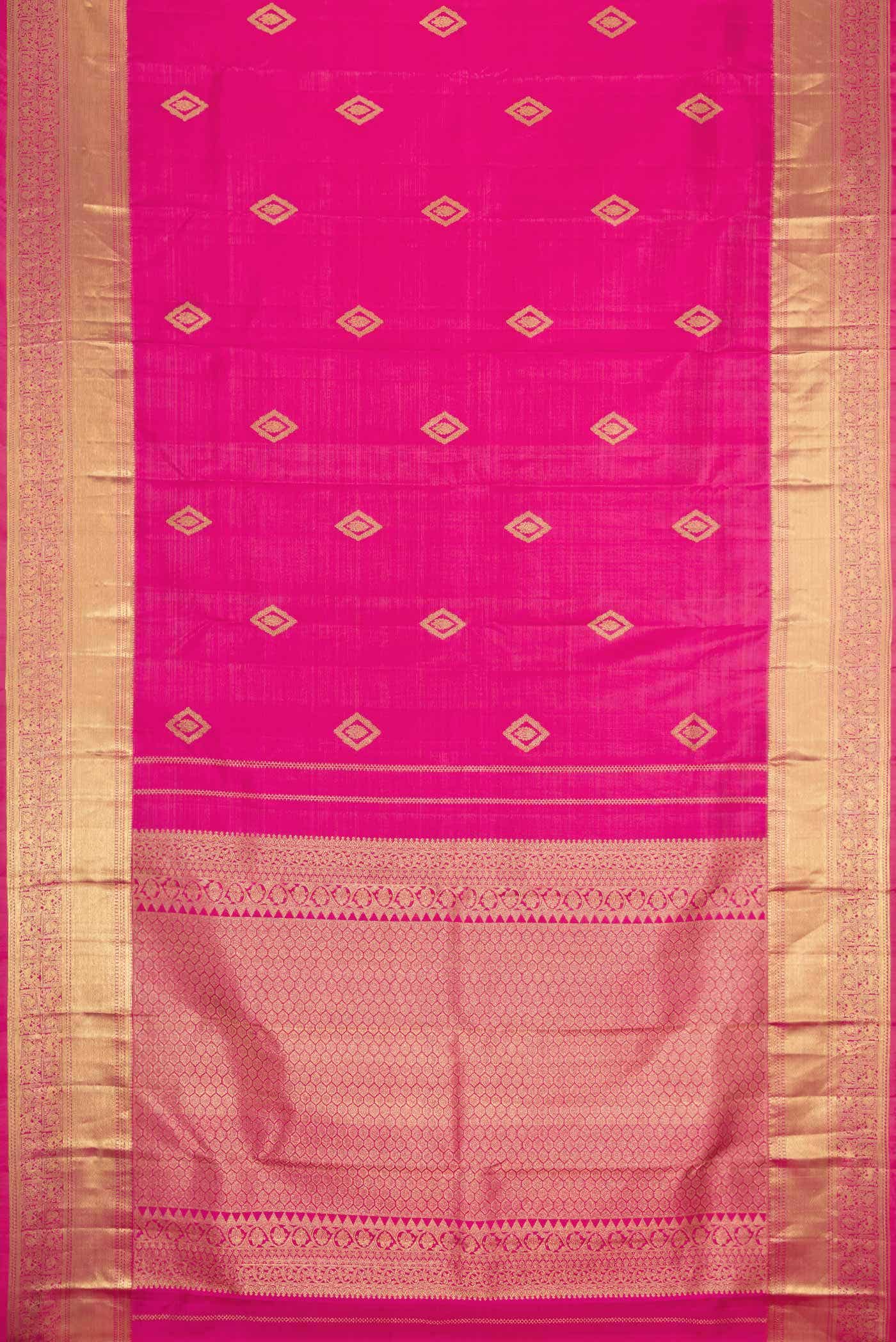 Pink Dual Tone Kanchipuram Silk Saree