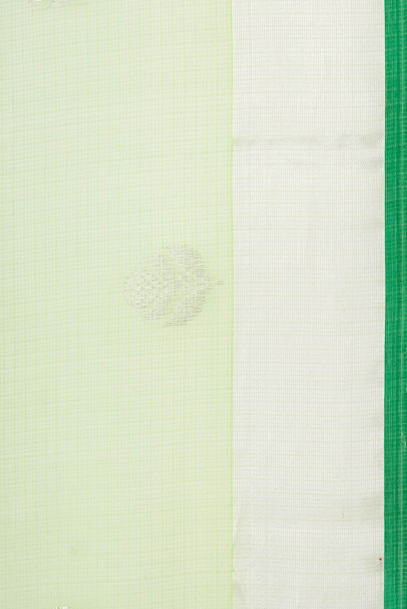 Pista Green Dual Tone Kota Silk Saree