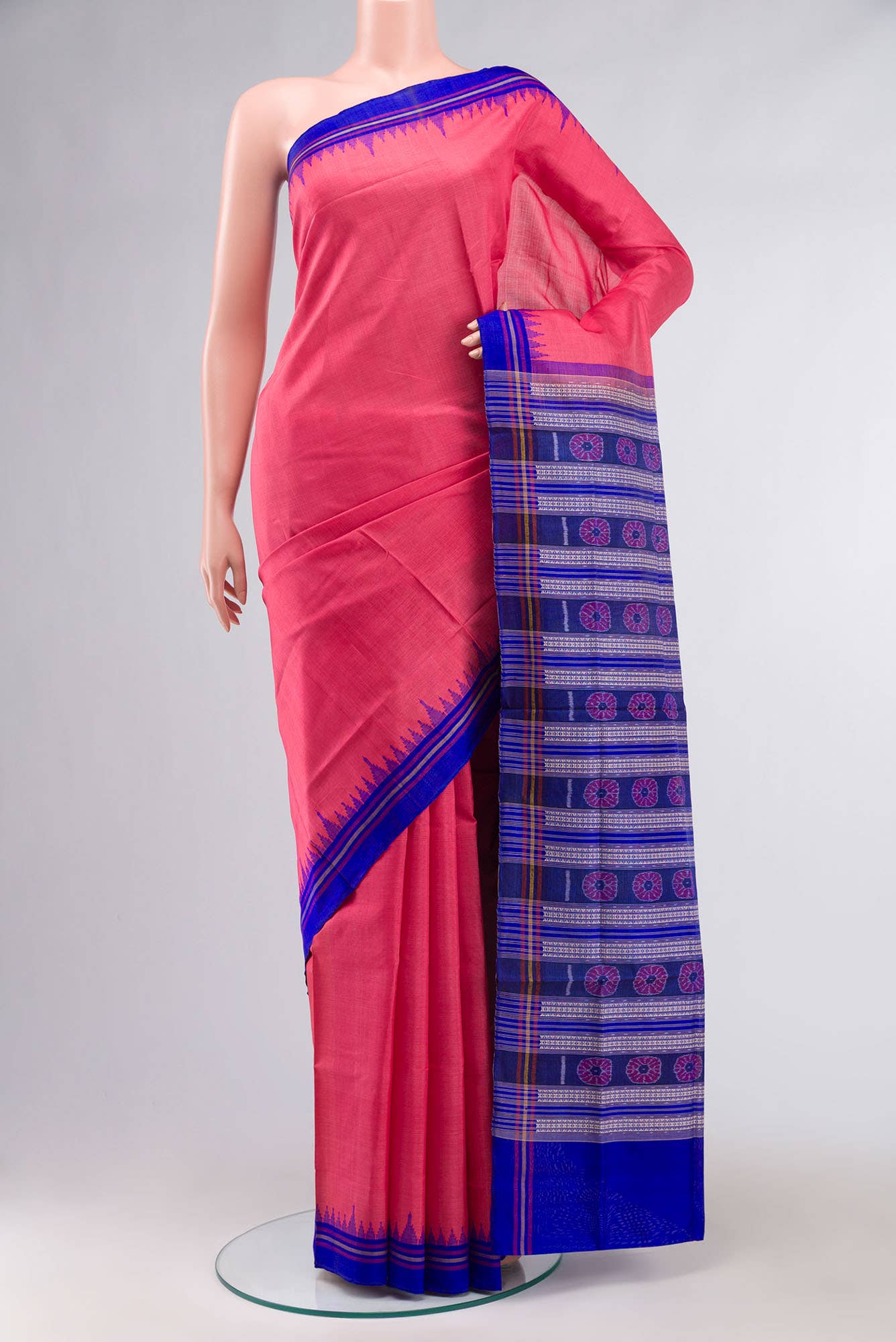 Pink Orissa Silk Saree