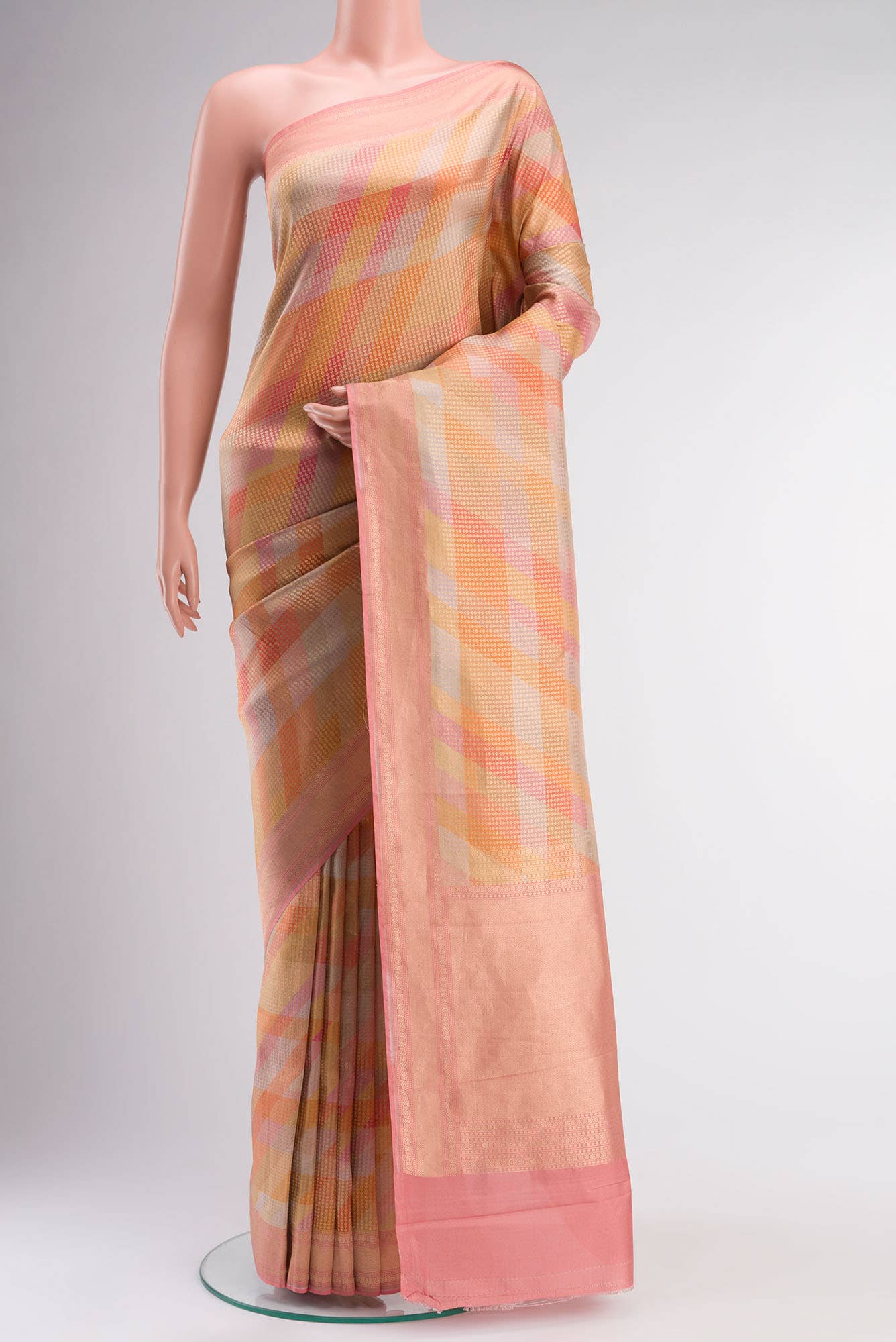 Multi Printed Silk Saree