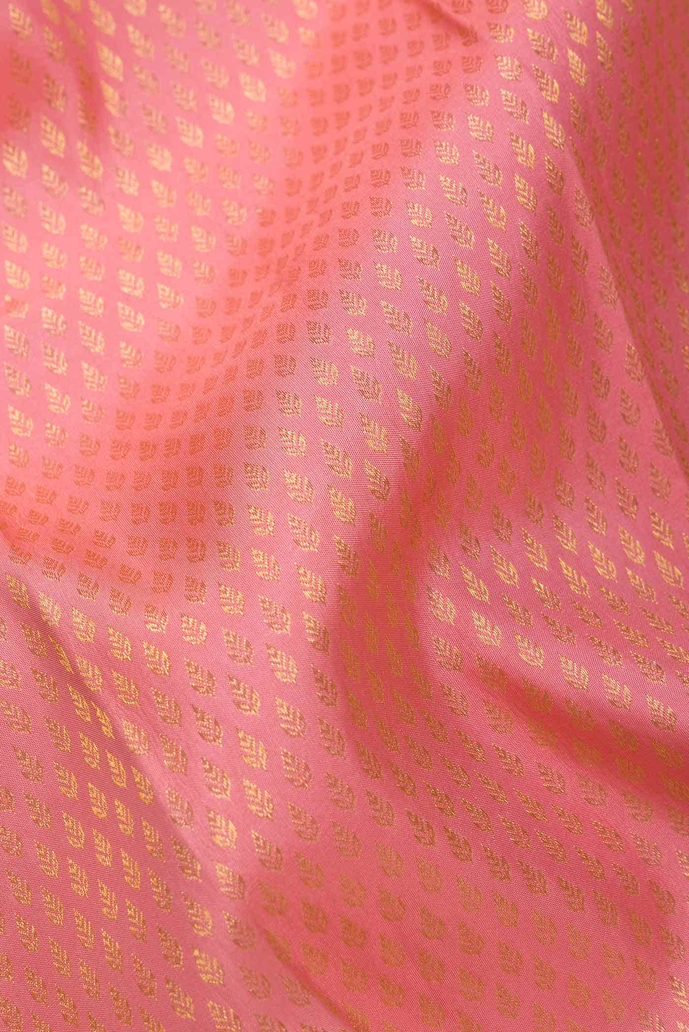 Pink Dual Tone Kanchipuram Silk Saree