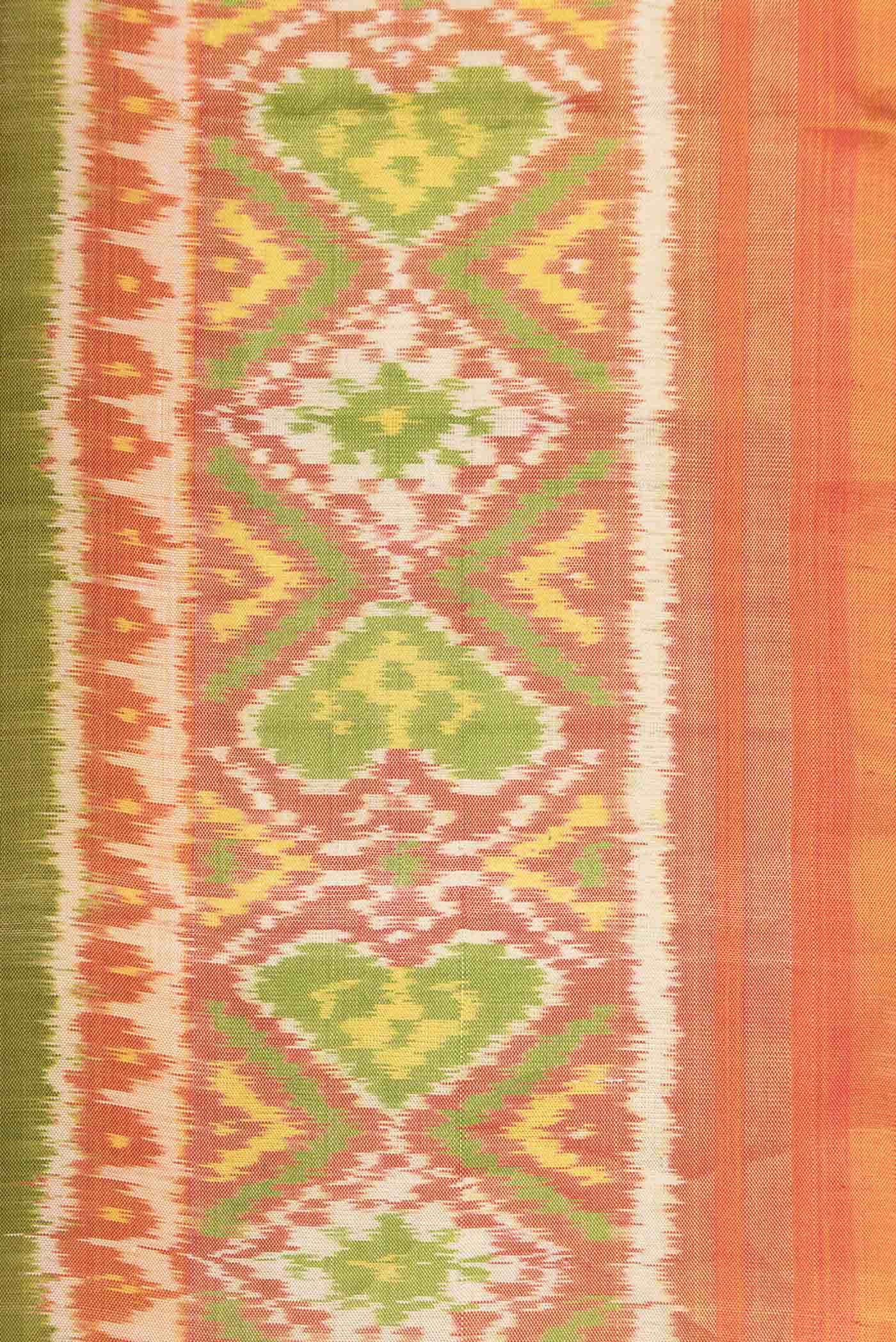 Mehandi Green Rajkot Patola Silk Saree