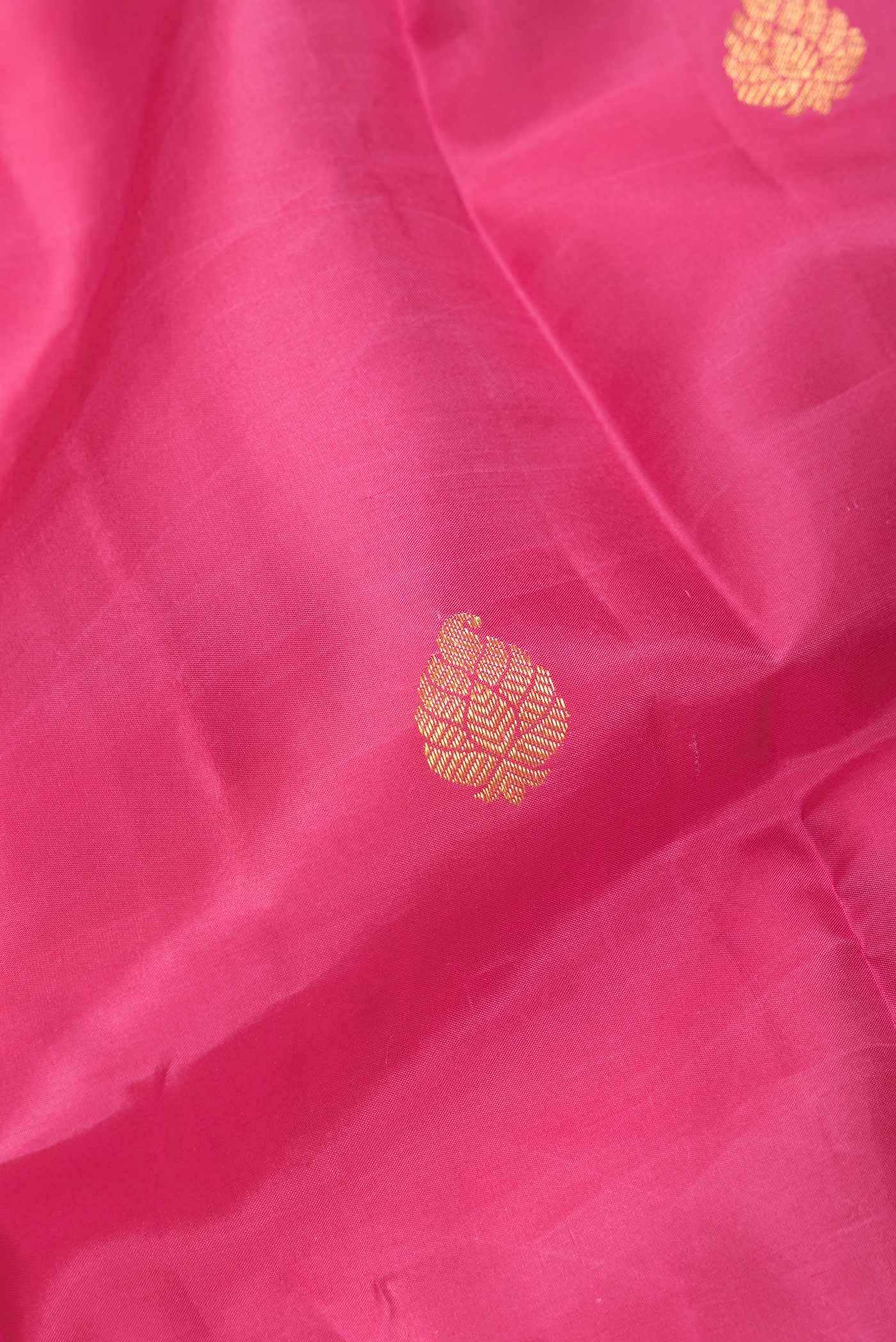 Pink Dual Tone Kanchipuram Silk Saree