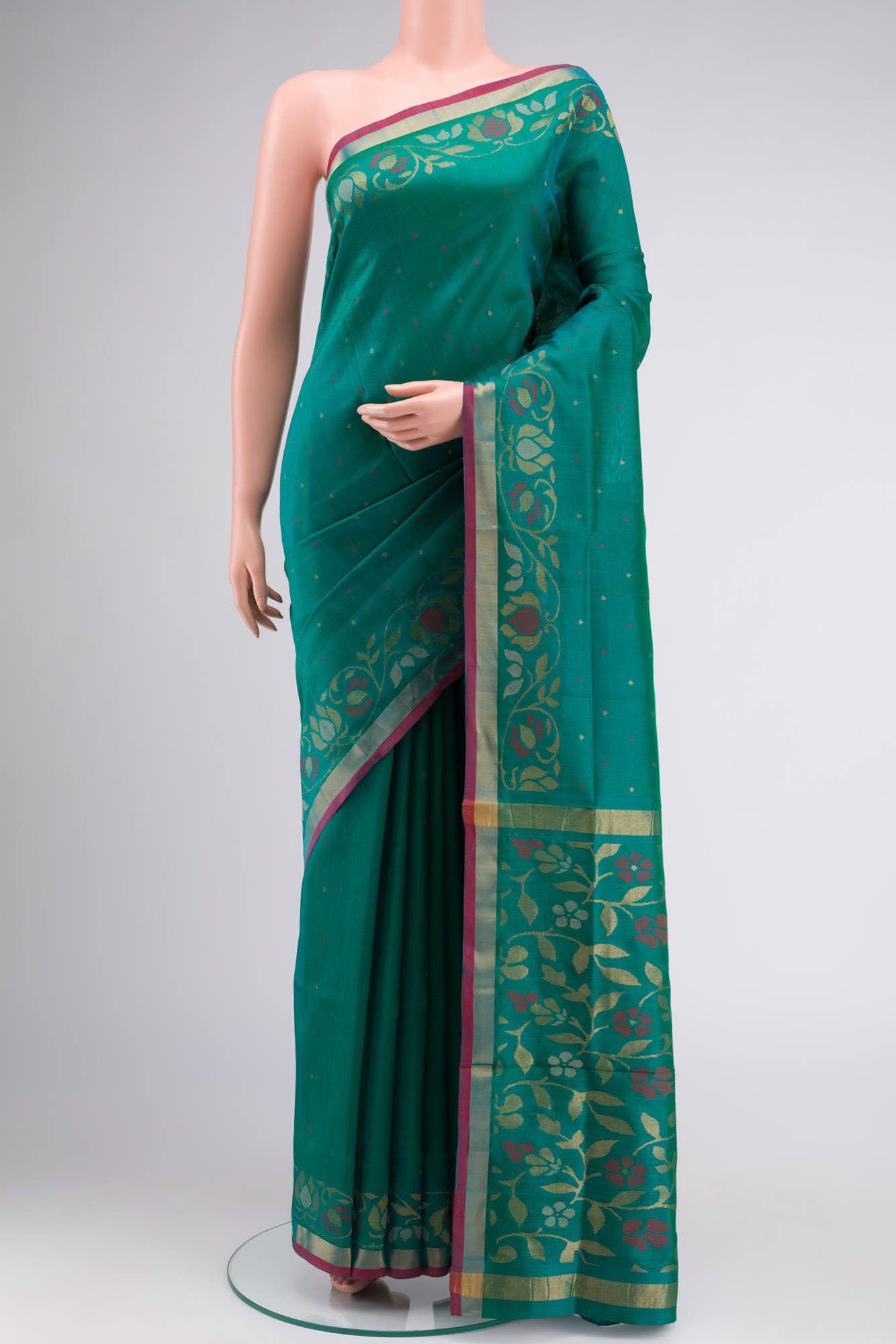 Green Uppada Silk Saree