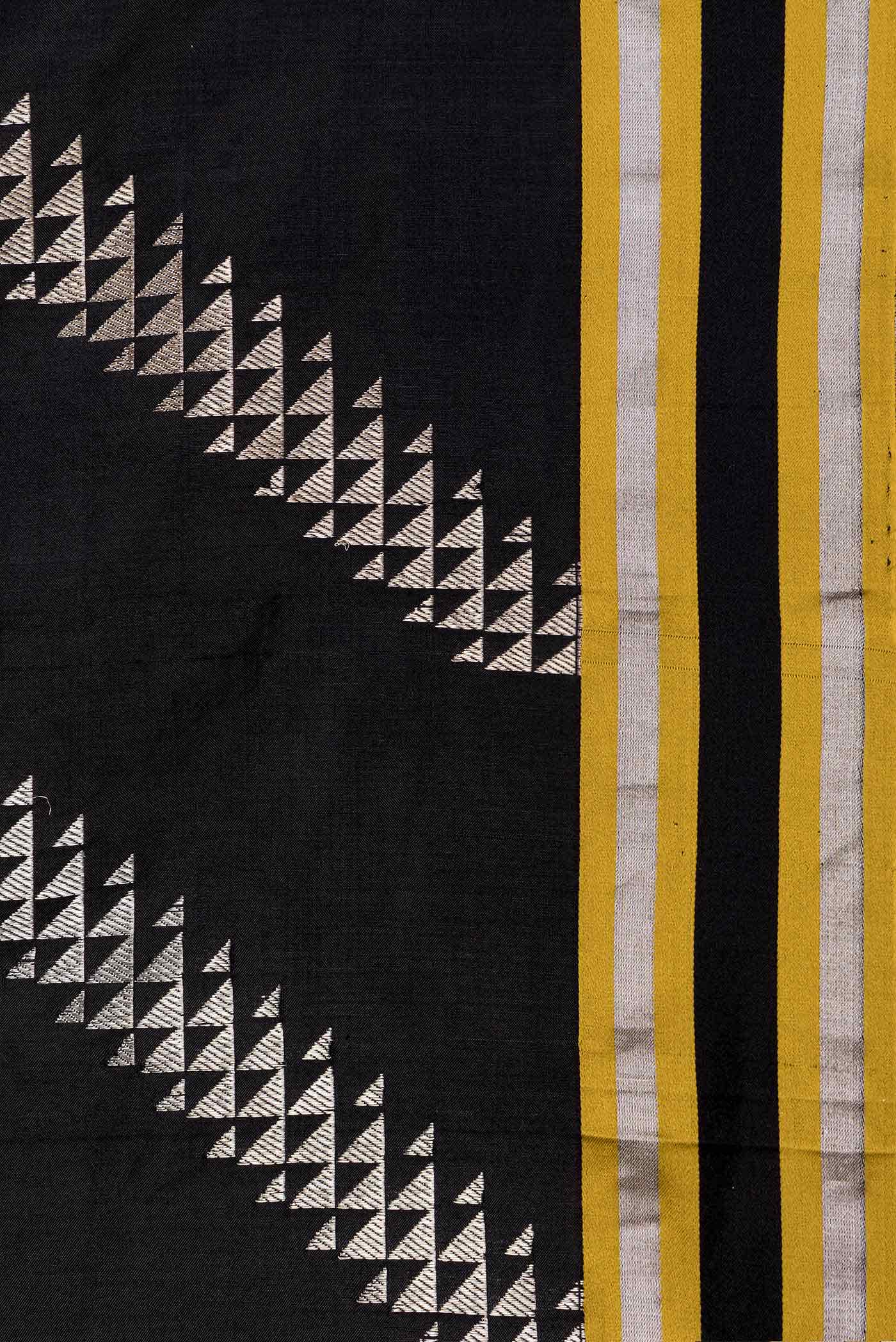 Black Banarasi Silk Saree