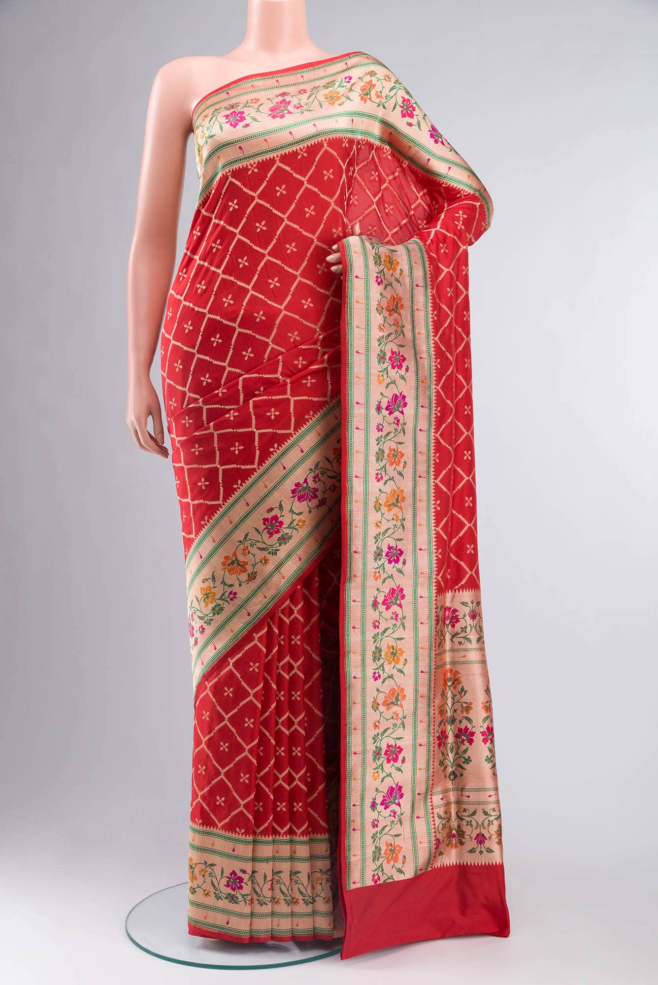 Red Banarasi Silk Saree
