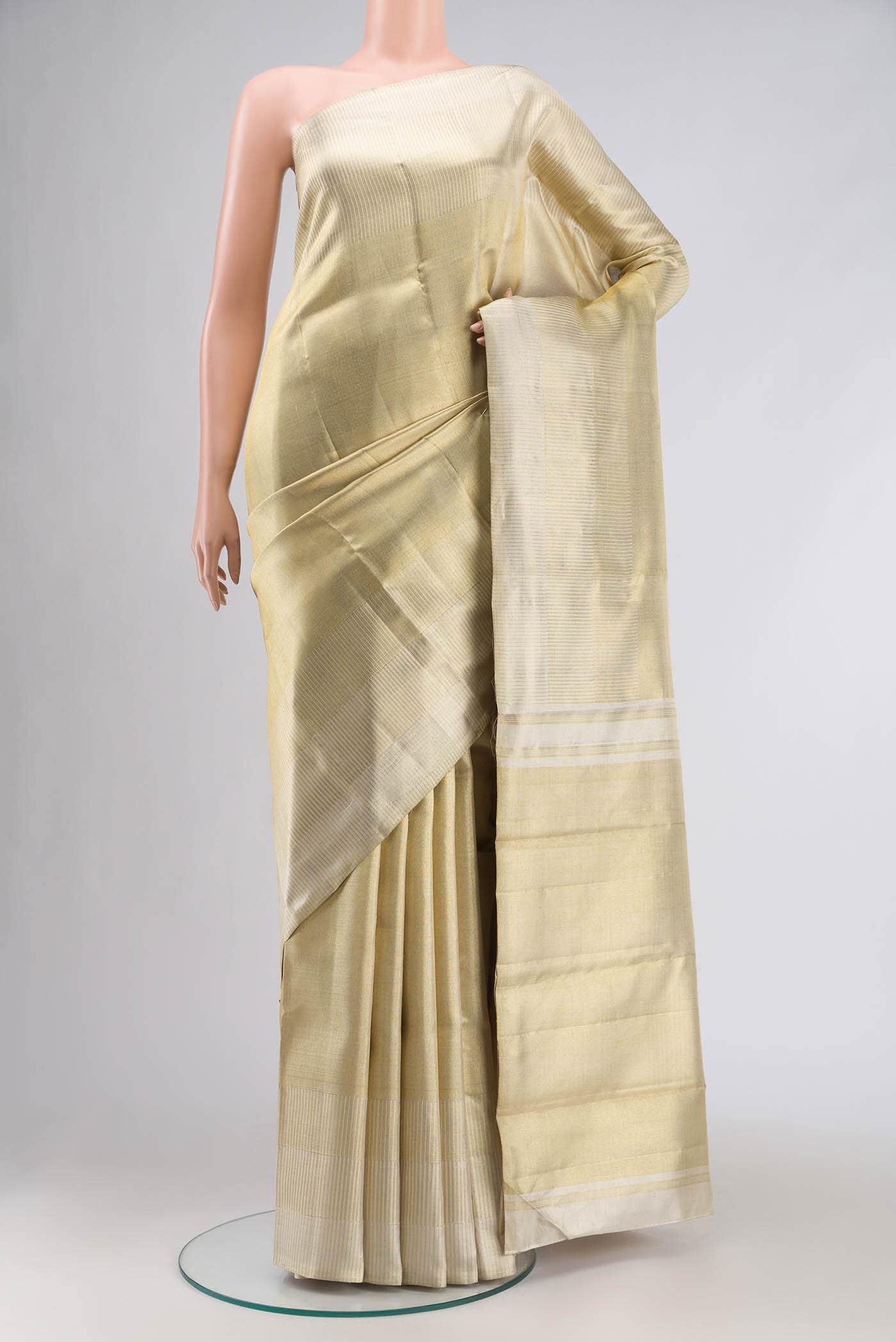 Gold Kanchipuram Tissue Silk Saree