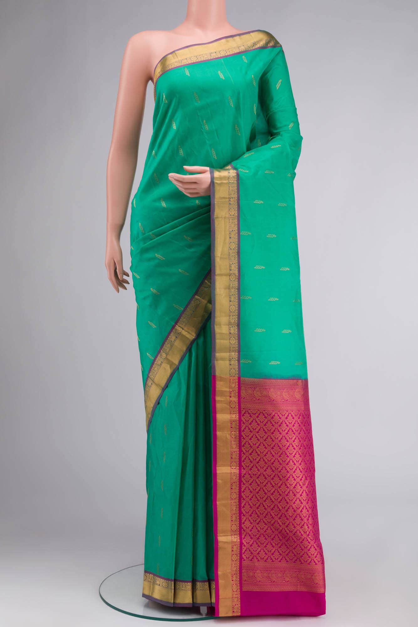Green Kanchipuram Silk Saree