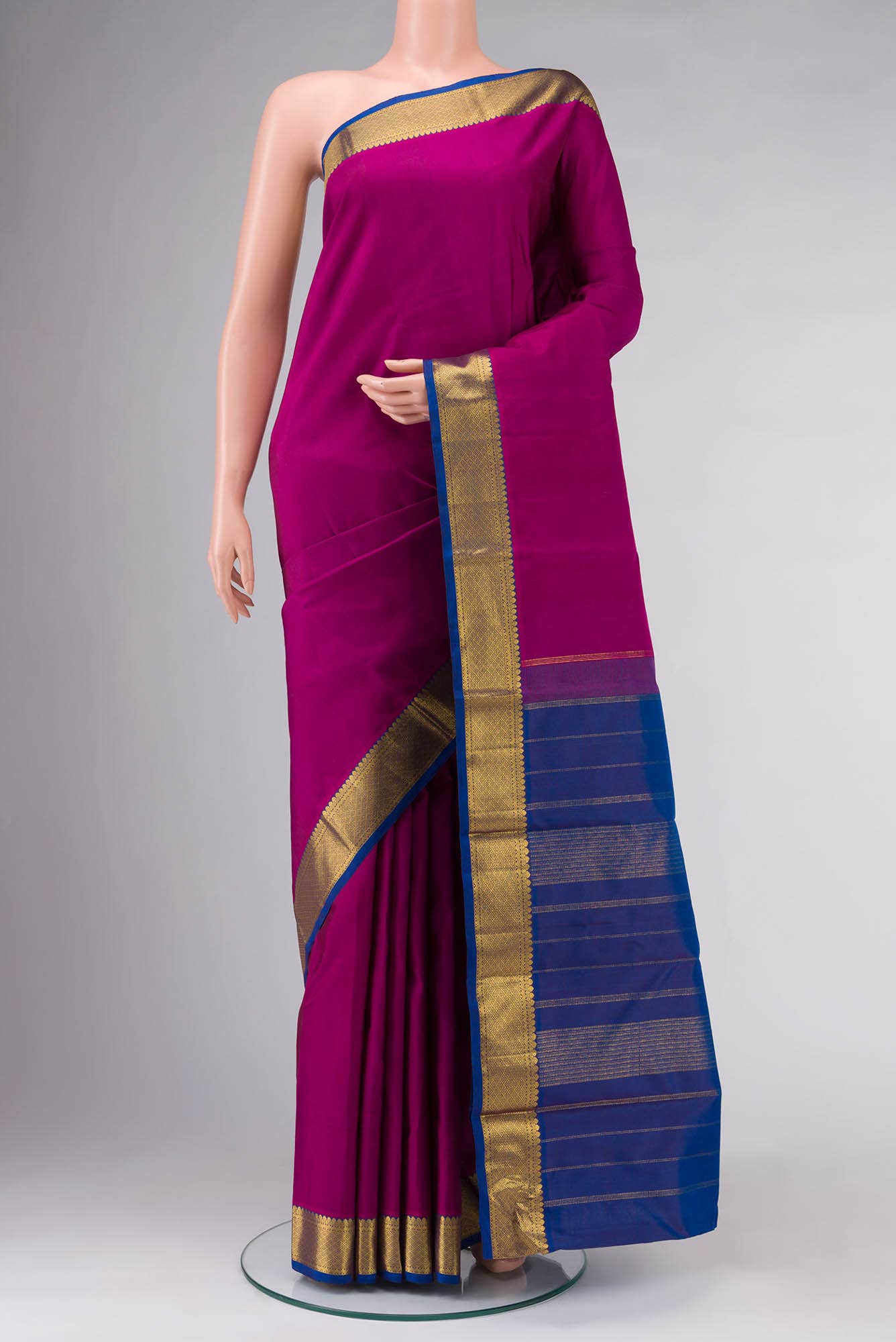Pink Kanchipuram Silk Saree