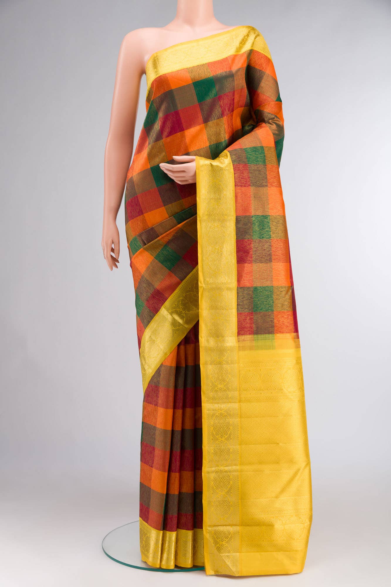 Multi Kanchipuram Silk Saree