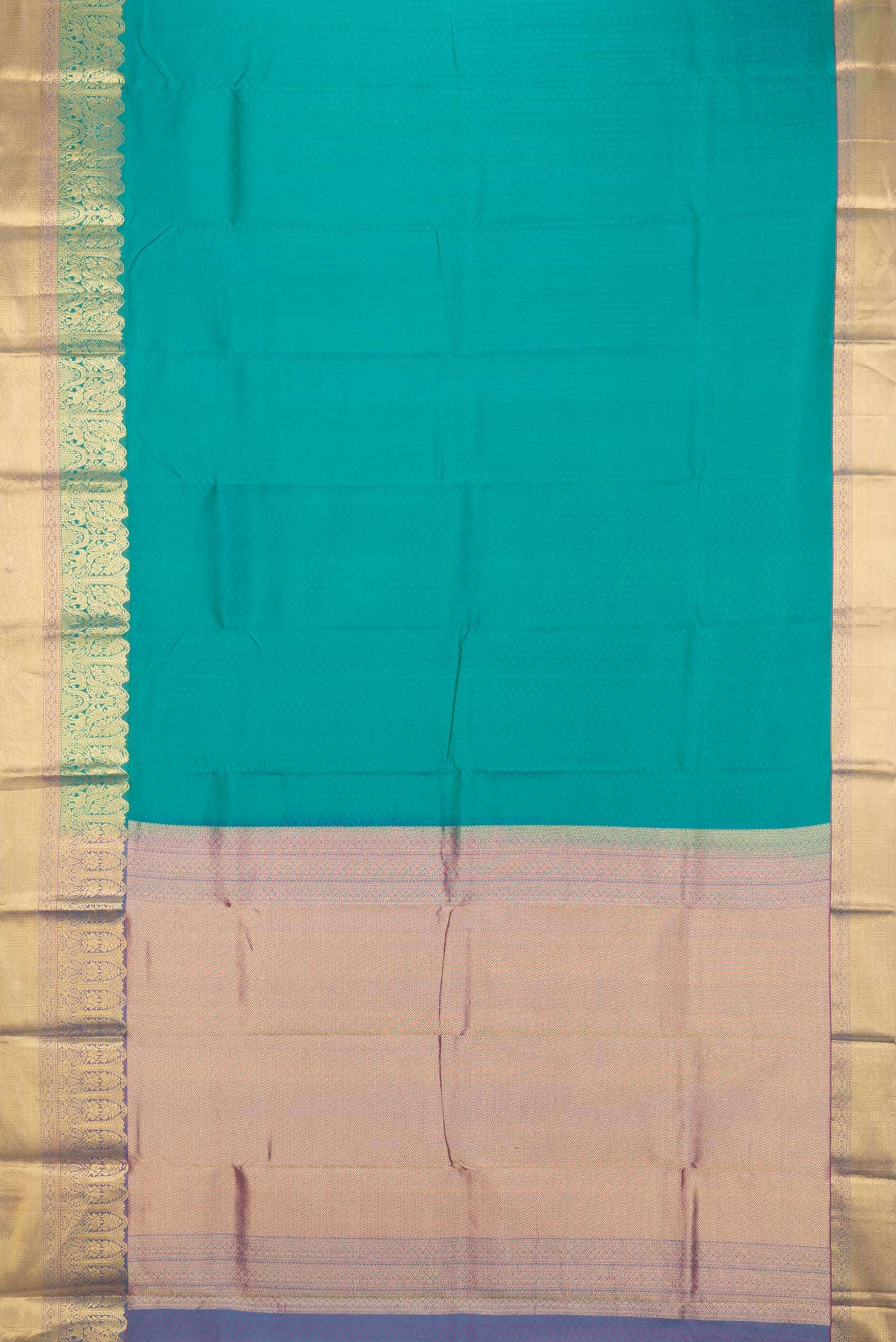 Green Dual Tone Kanchipuram Silk Saree