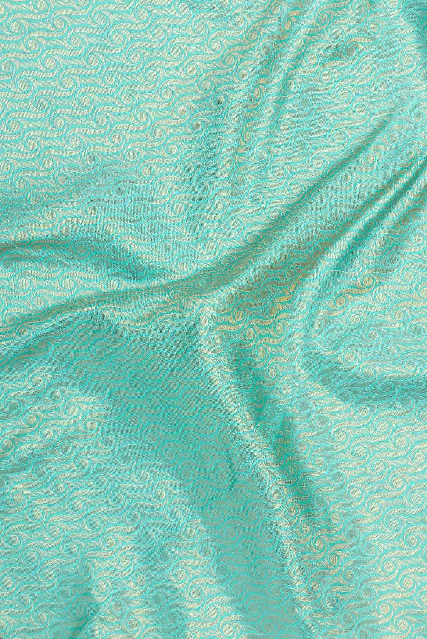 Sky Blue Kanchipuram Silk Saree