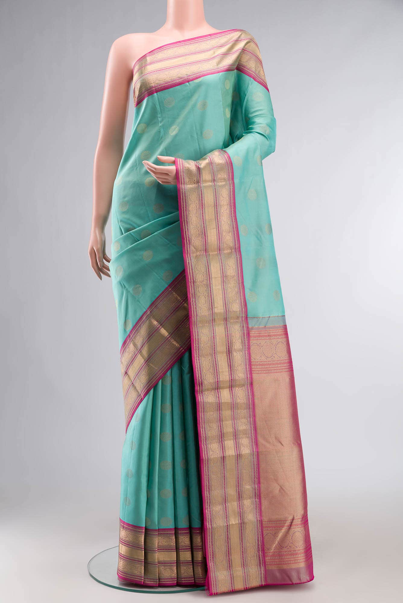 Blue Kanchipuram Silk Saree
