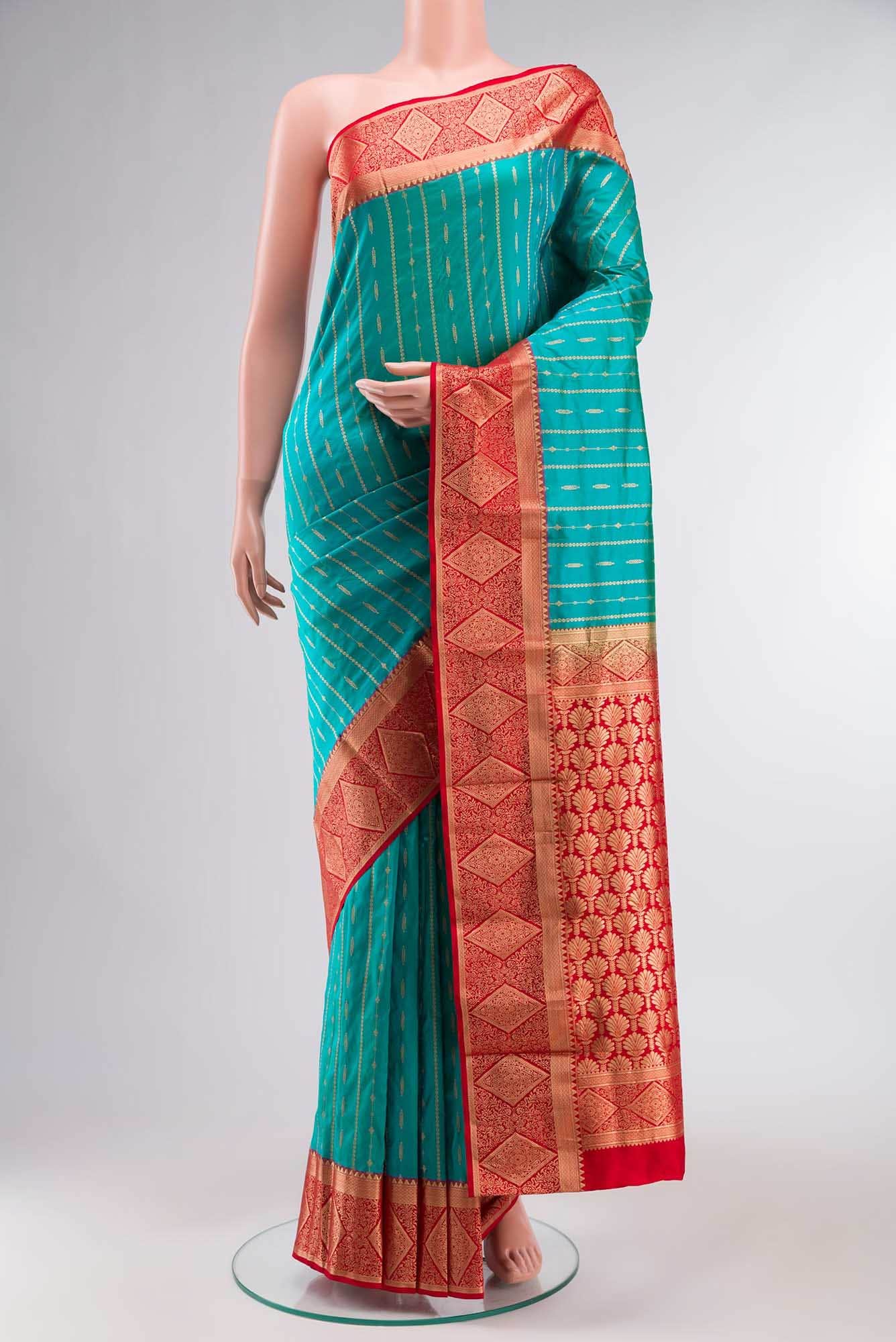 Blue Bangalore Silk Saree