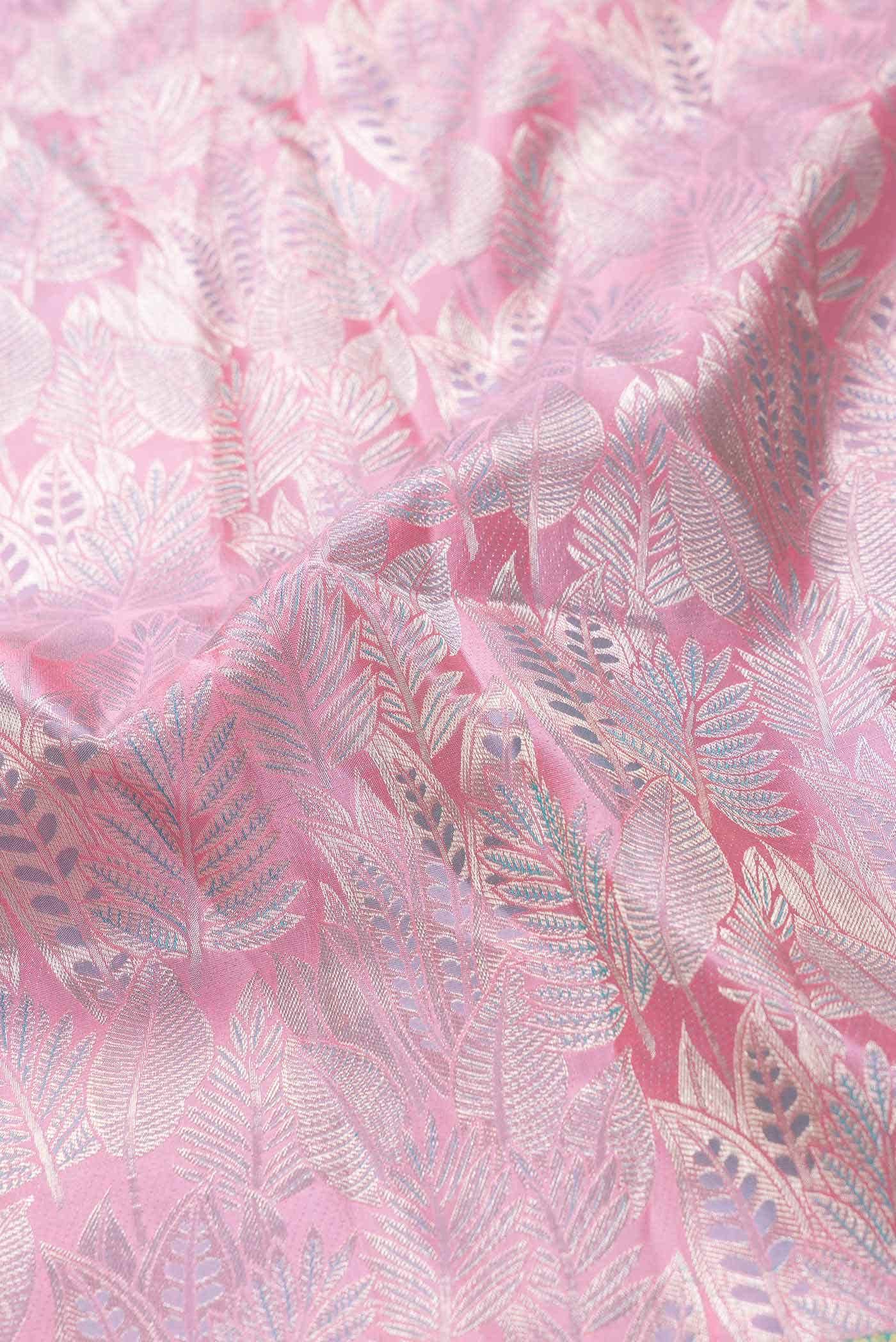 Pink Dual Tone Kanchipuram Silk Saree