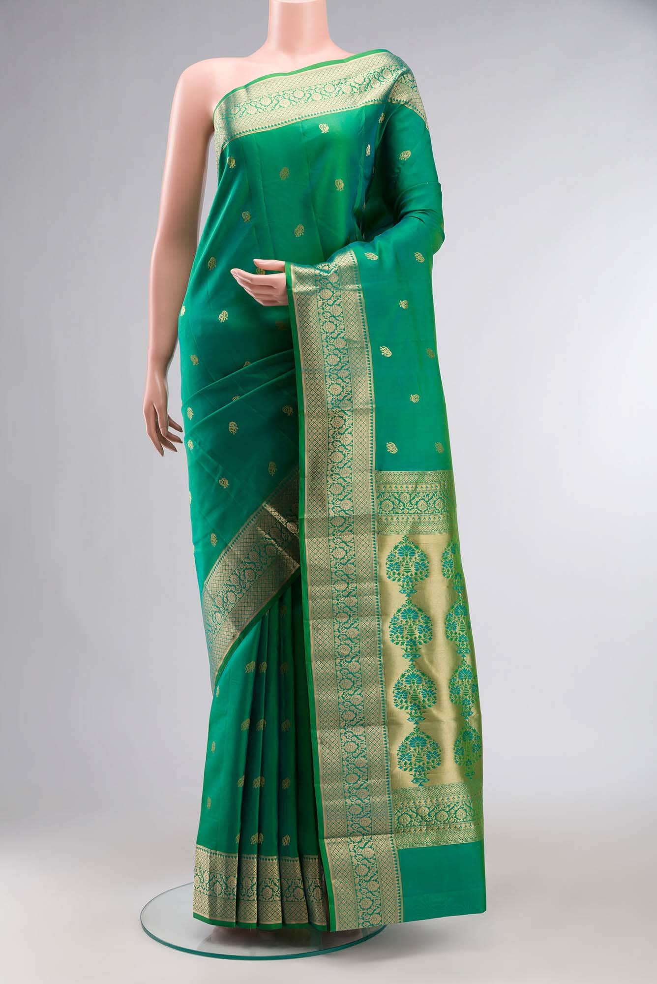 Green Kanchipuram Silk Saree