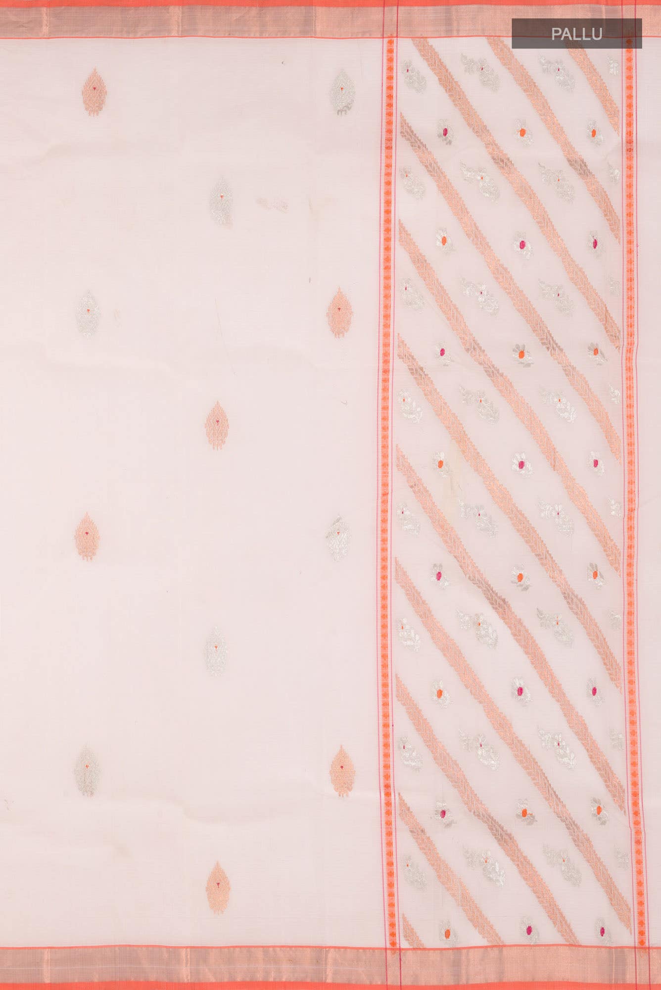 Off White Kota Silk Saree