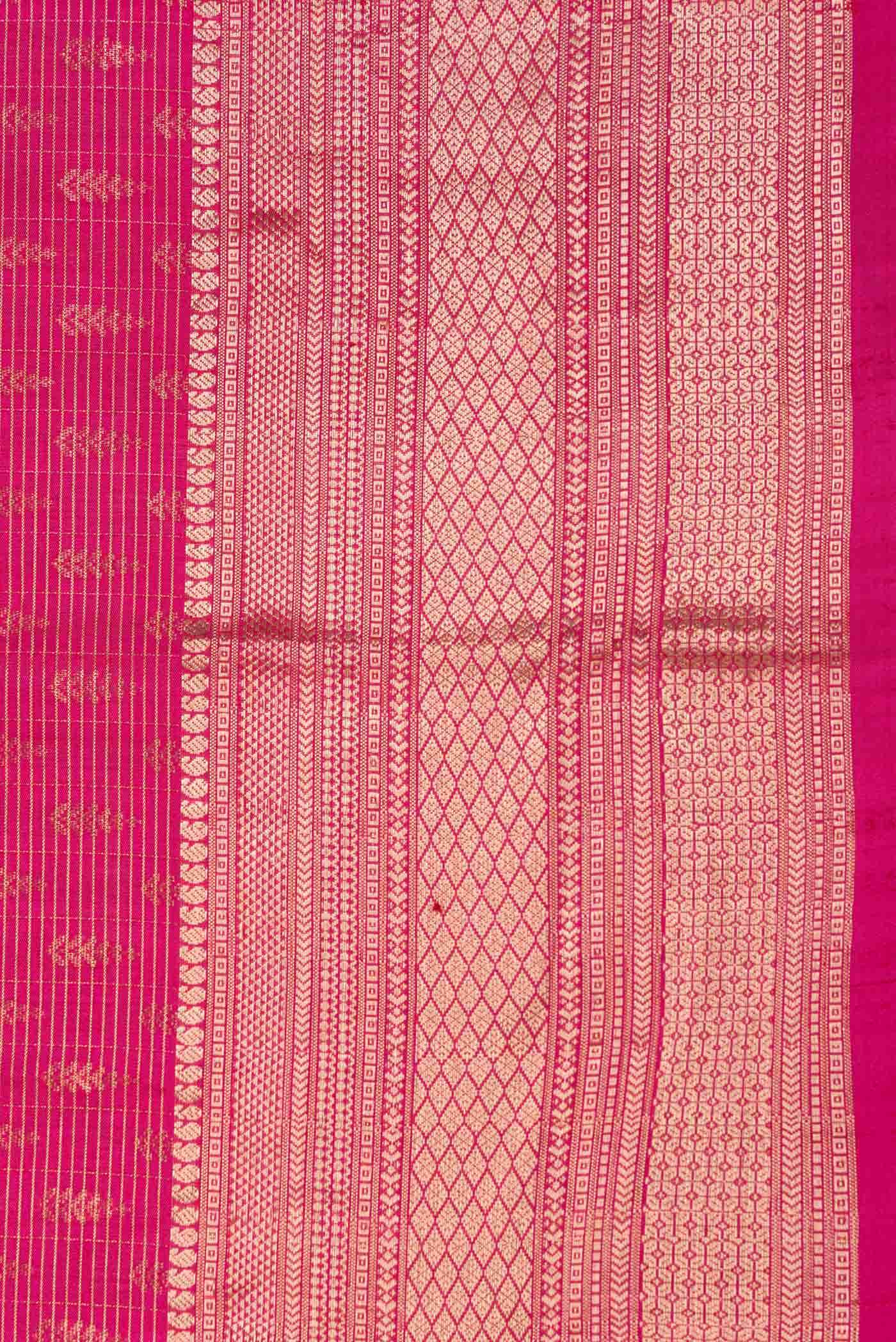 Pink Dual Tone Kanchipuram Silk Saree