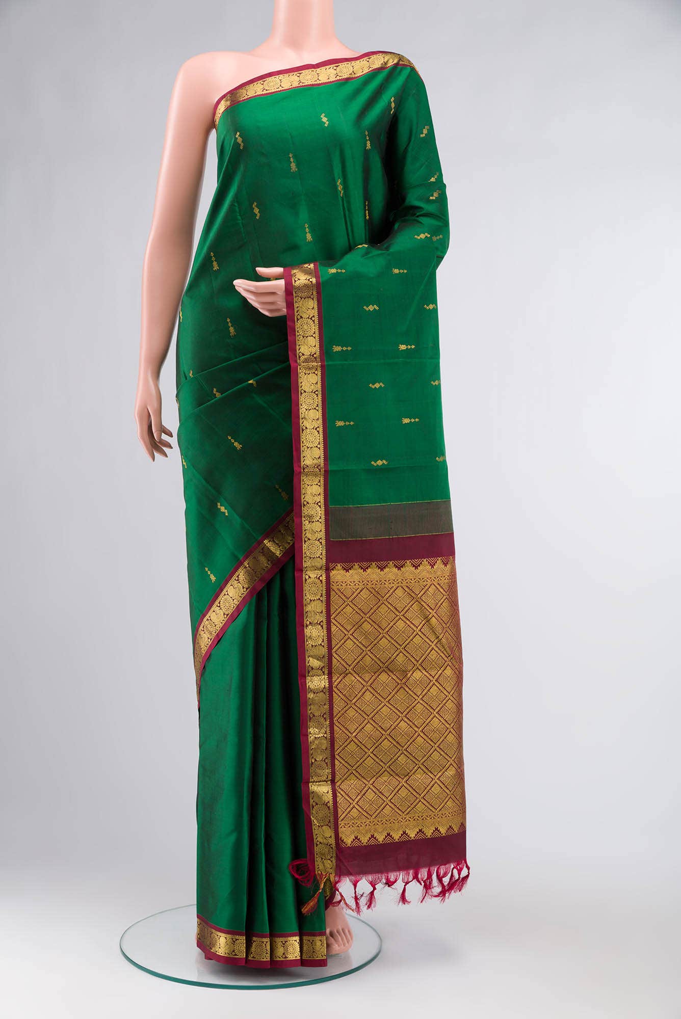 Green Kanchipuram Silk Saree