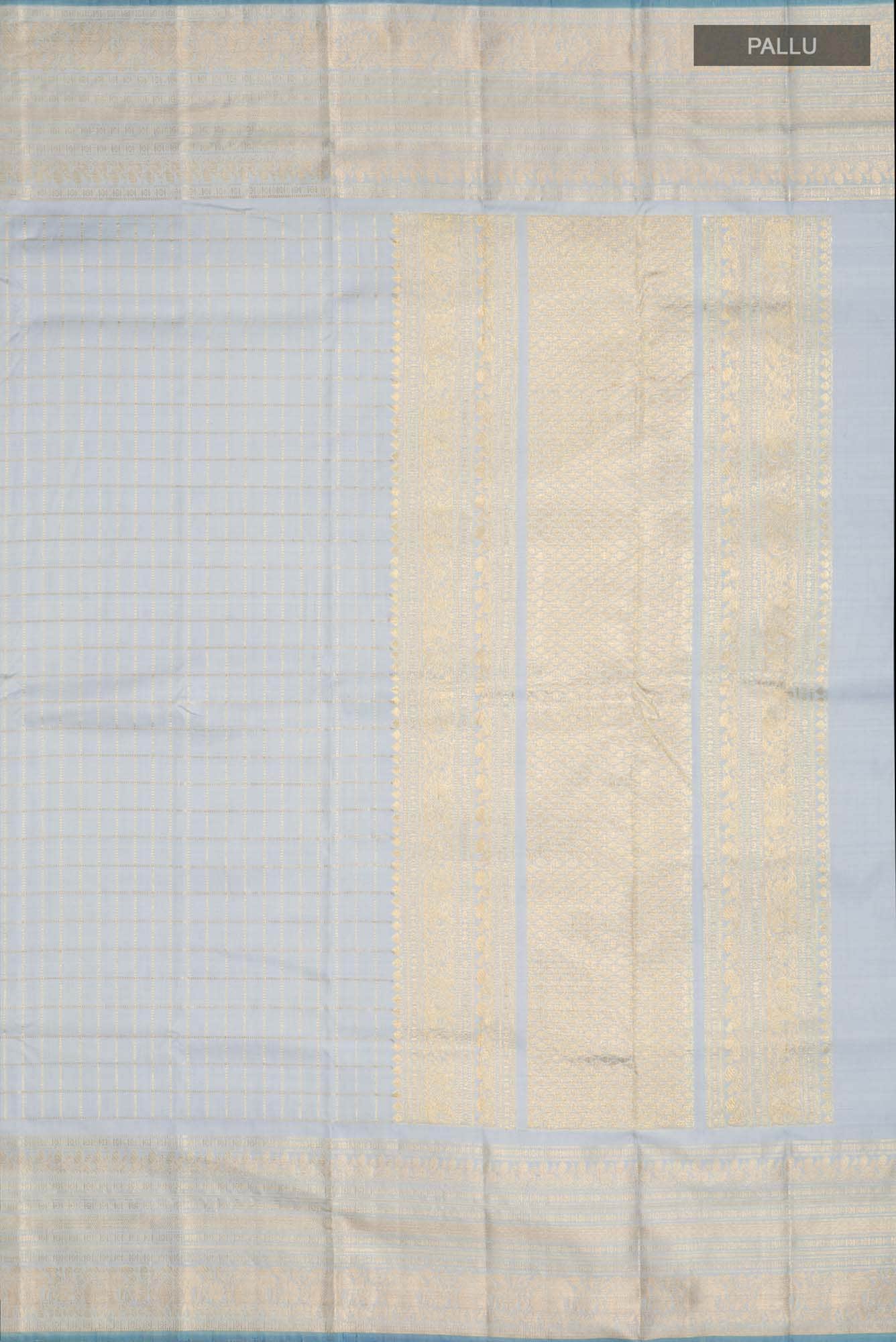 Blue Kanchipuram Silk Saree