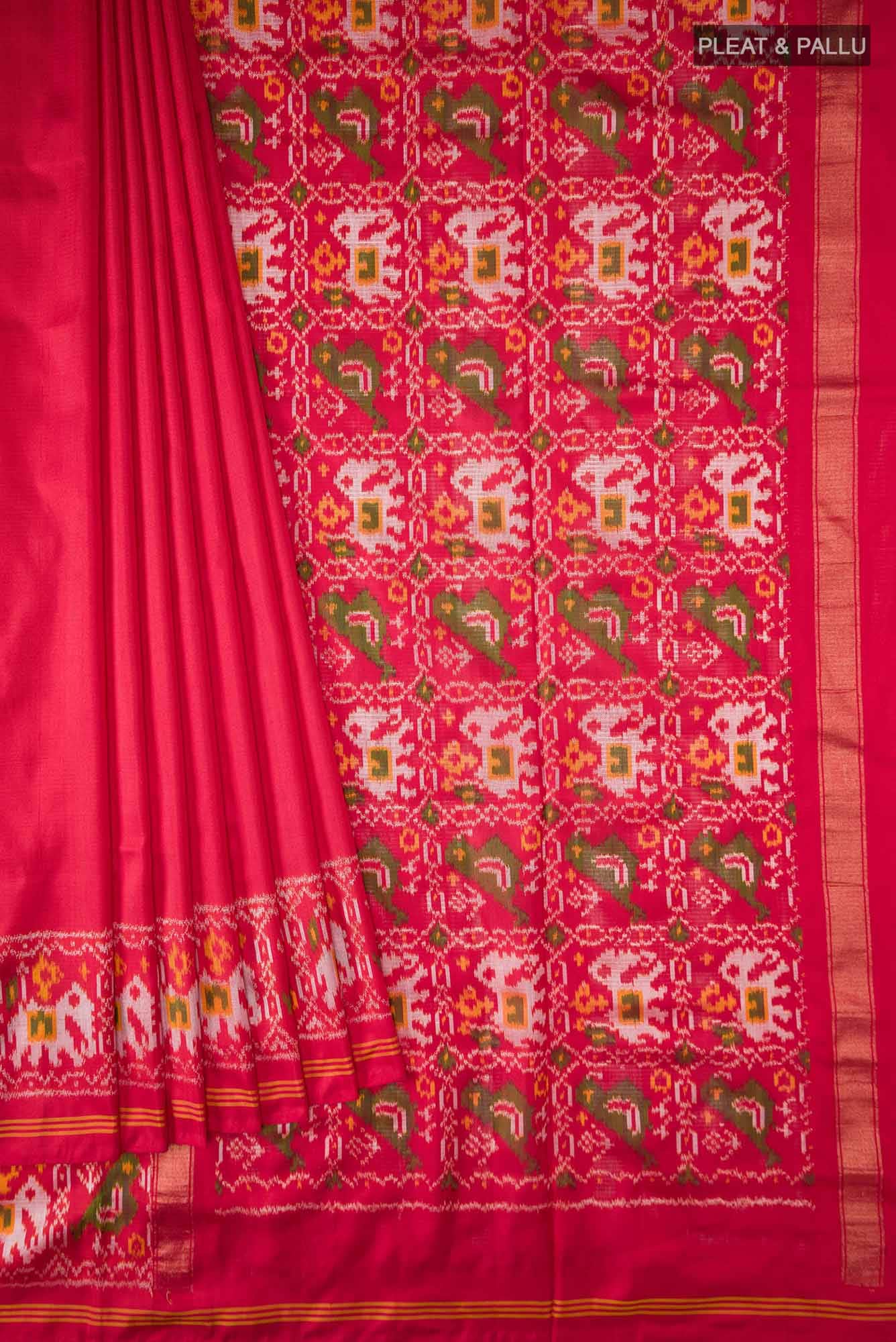 Red Pochampally Silk Saree