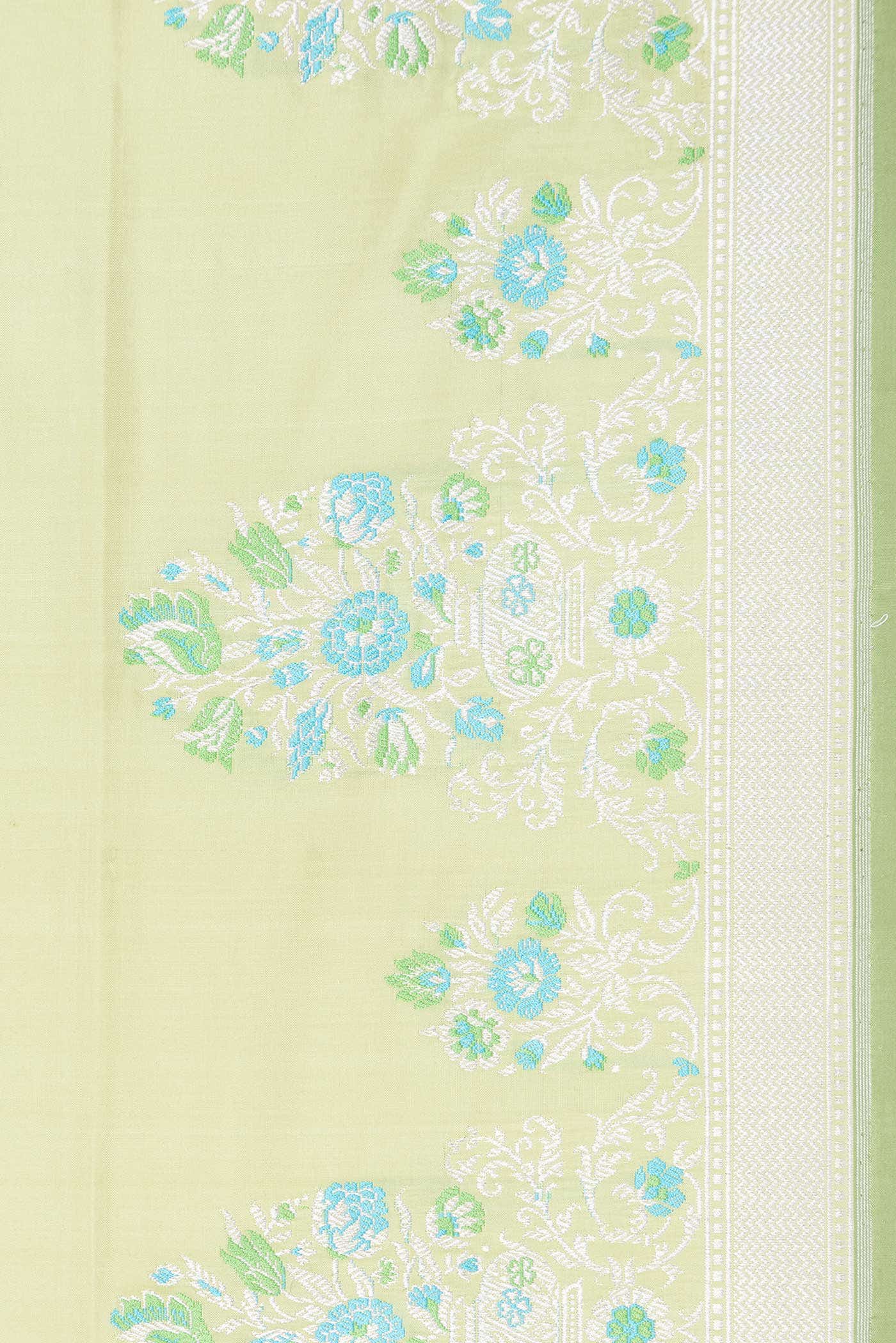 Light Green Banarasi Silk Saree