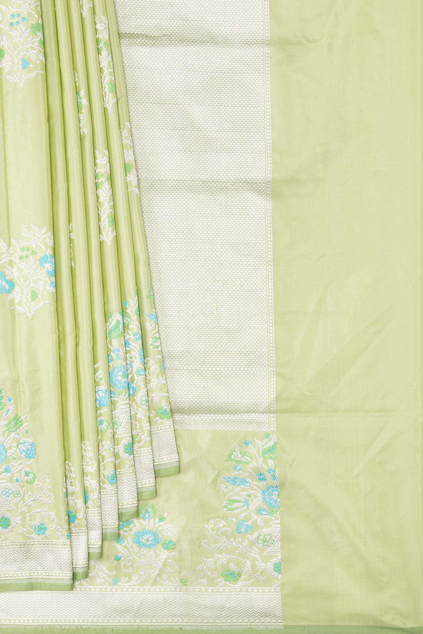 Light Green Banarasi Silk Saree