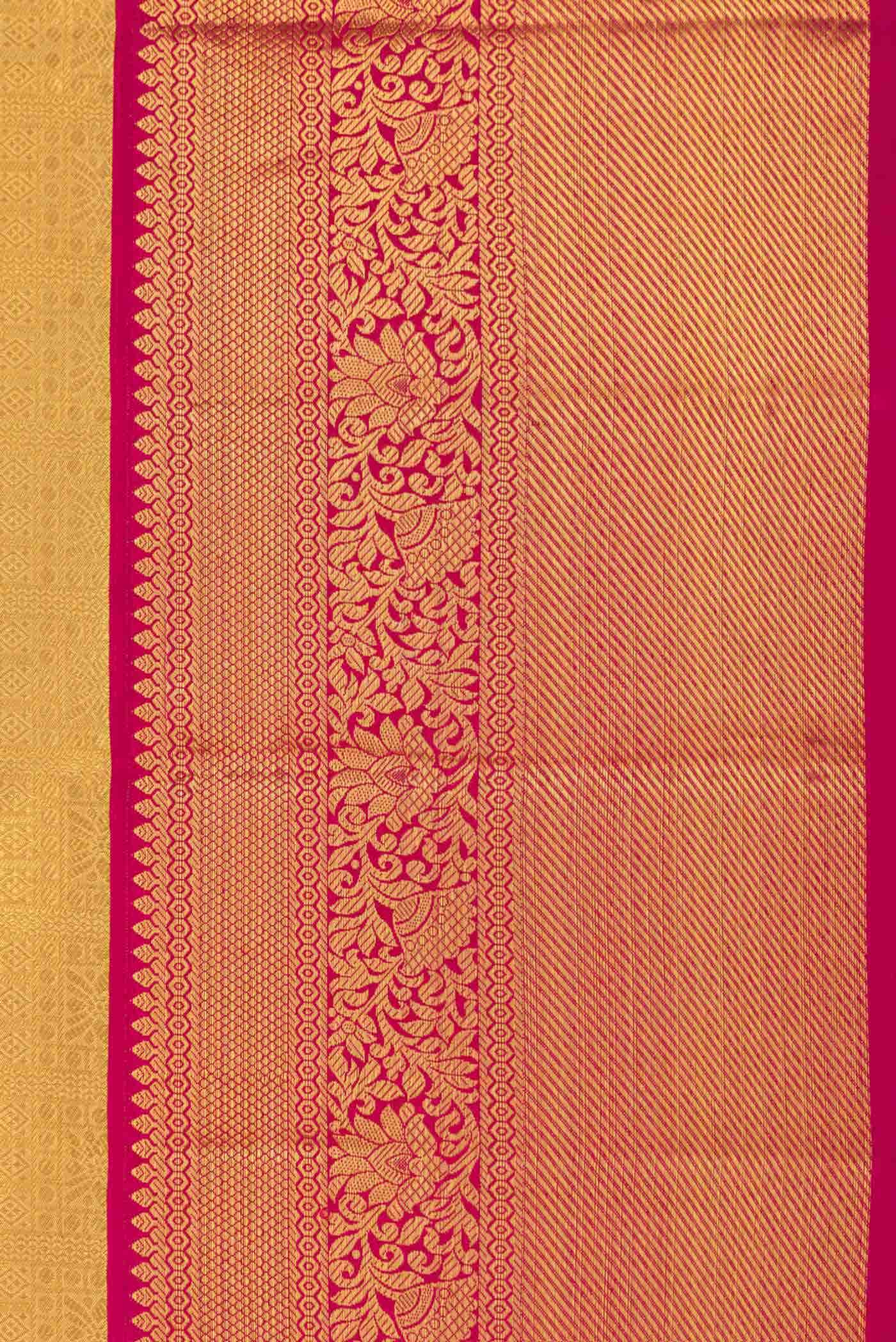 Gold Dual Tone Kanchipuram Silk Saree