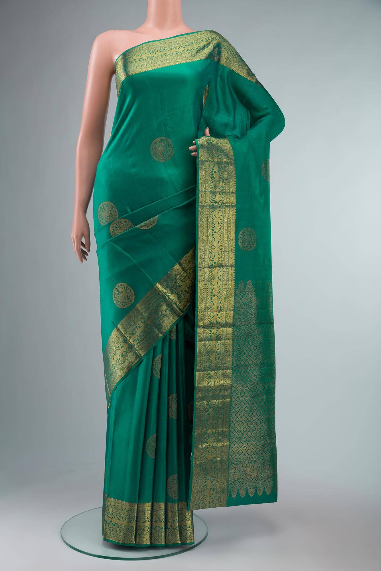 Green Kanchipuram Silk Saree
