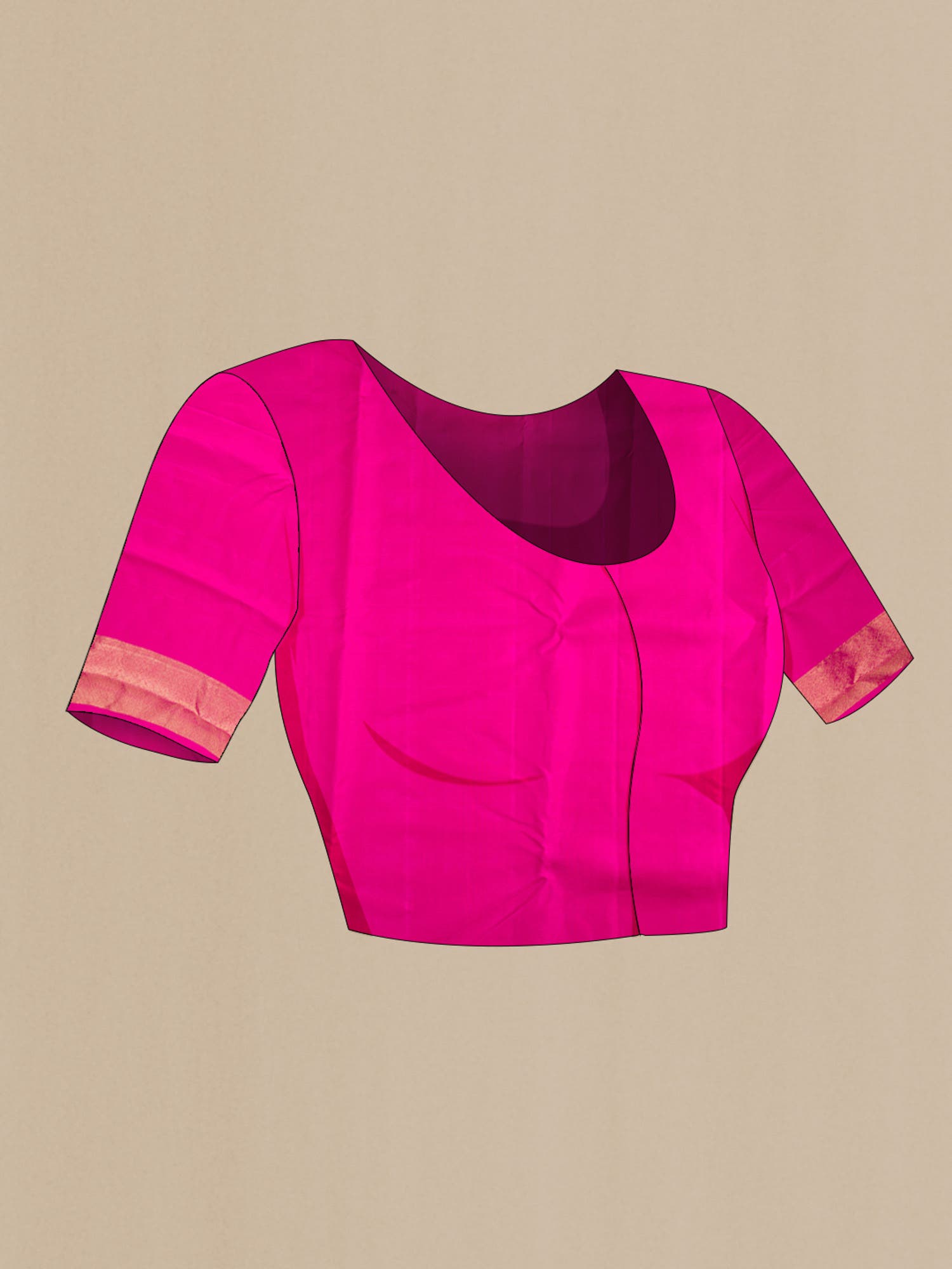 Gold Kanchipuram Silk Saree