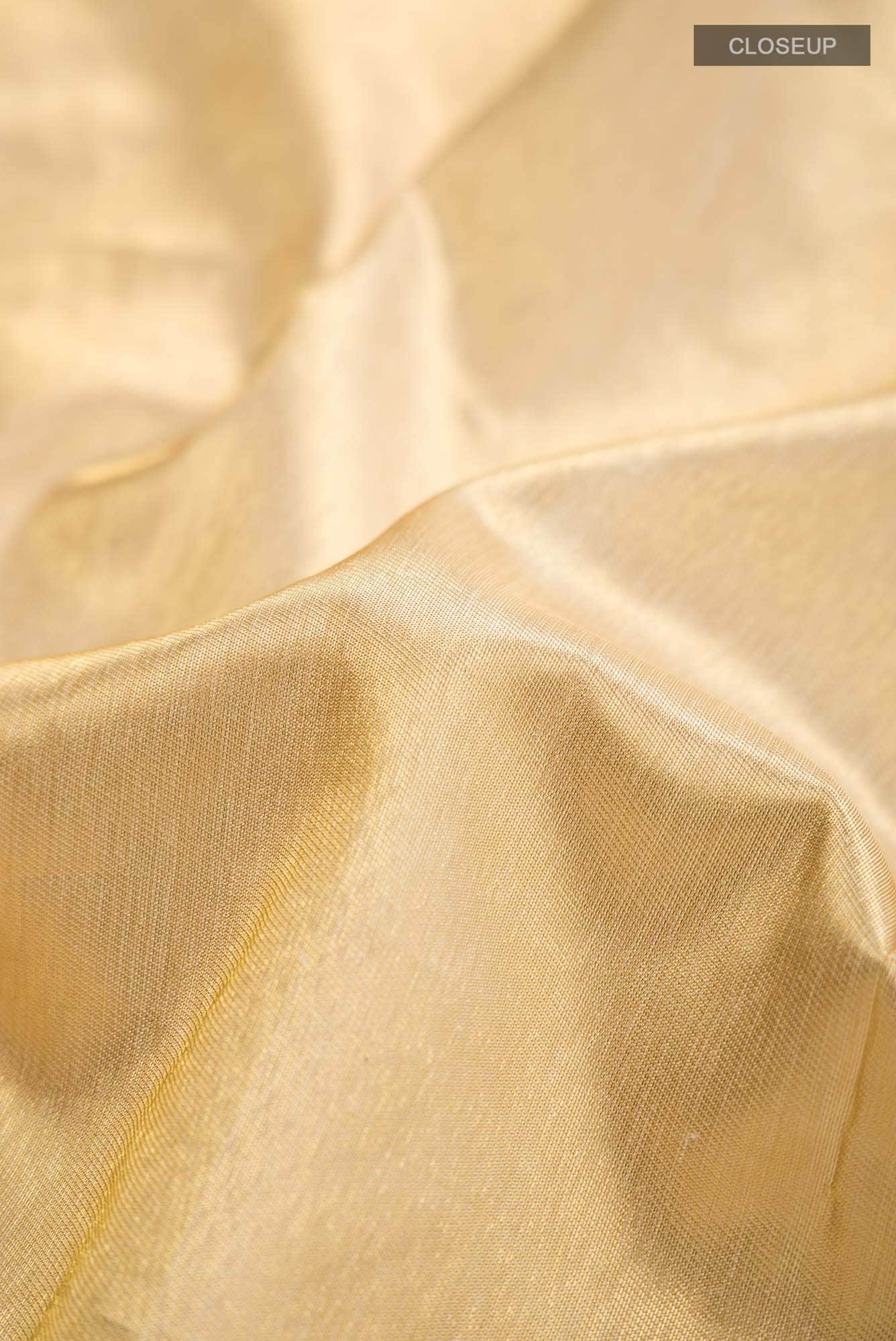 Gold Kanchipuram Silk Saree