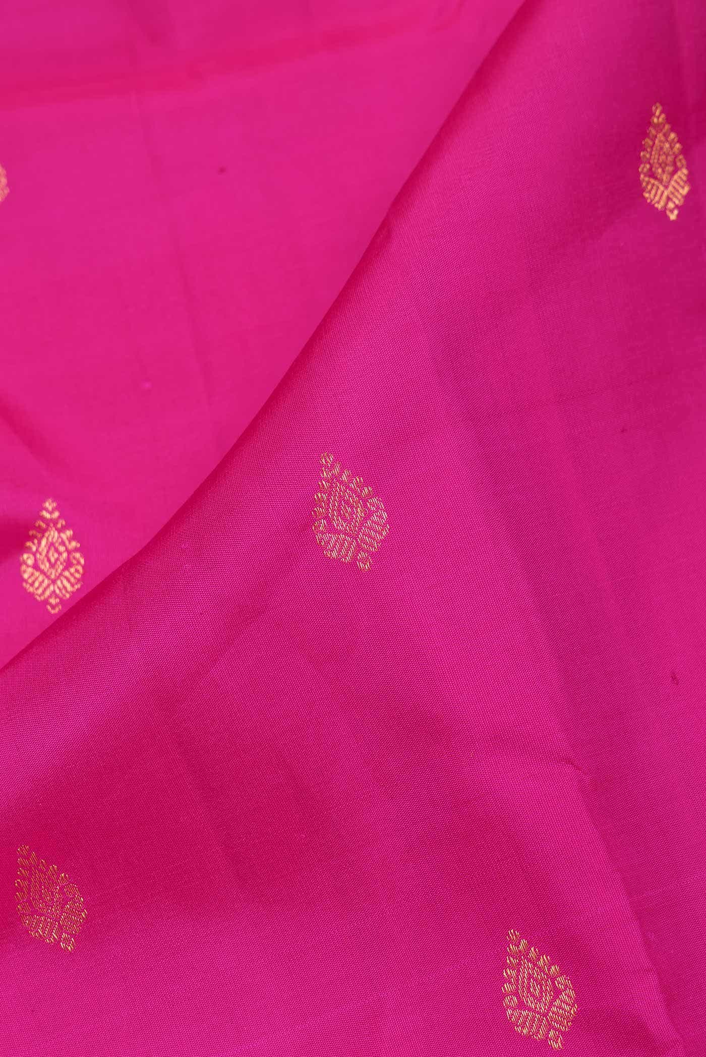 Pink Dual Tone Kanchipuram Silk Saree