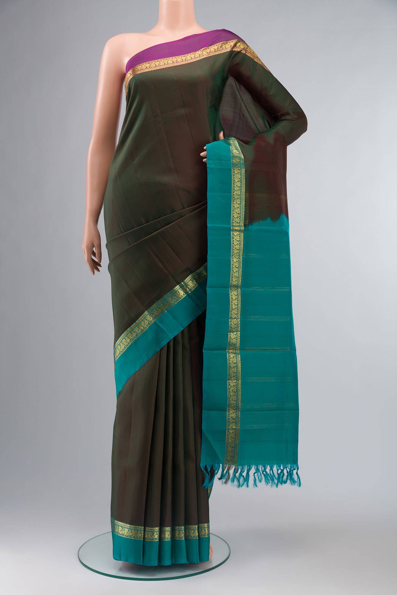 Green Kanchipuram Silk Saree