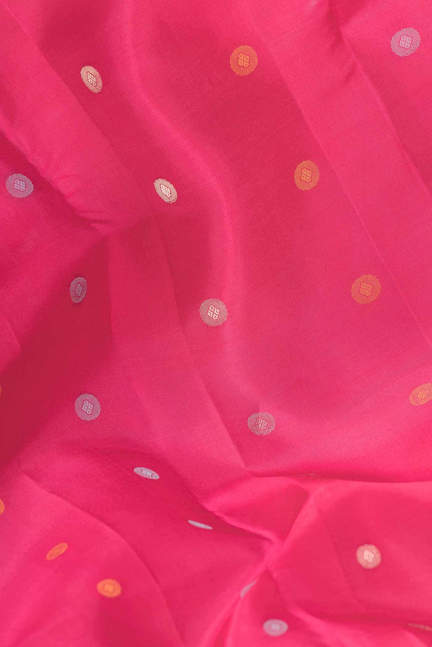 Pink Dual Tone Kanchipuram Silk Saree