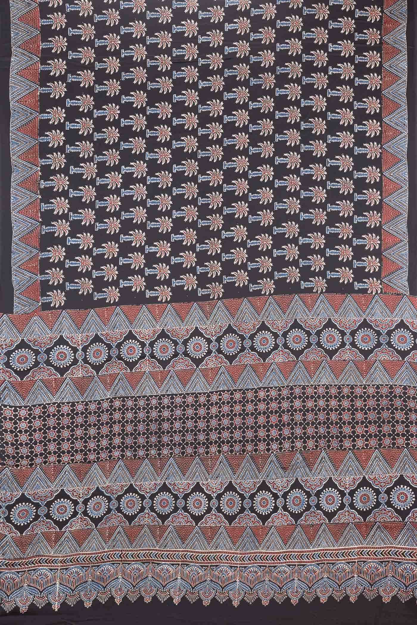 Black Dual Tone Satin Silk Saree