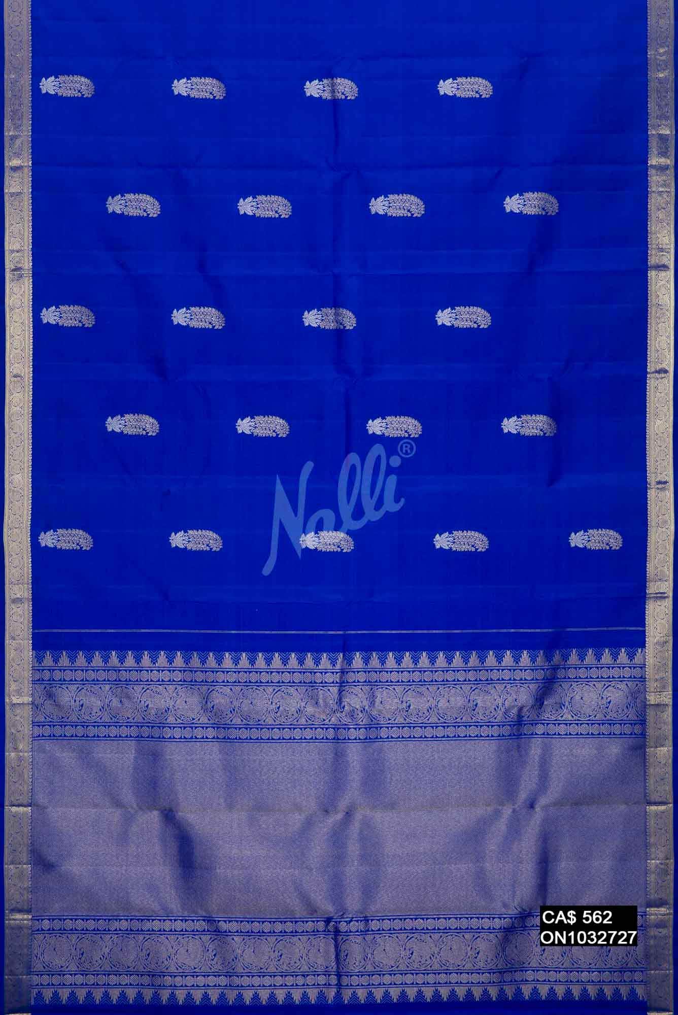 Royal Blue Kanchipuram Silk Saree